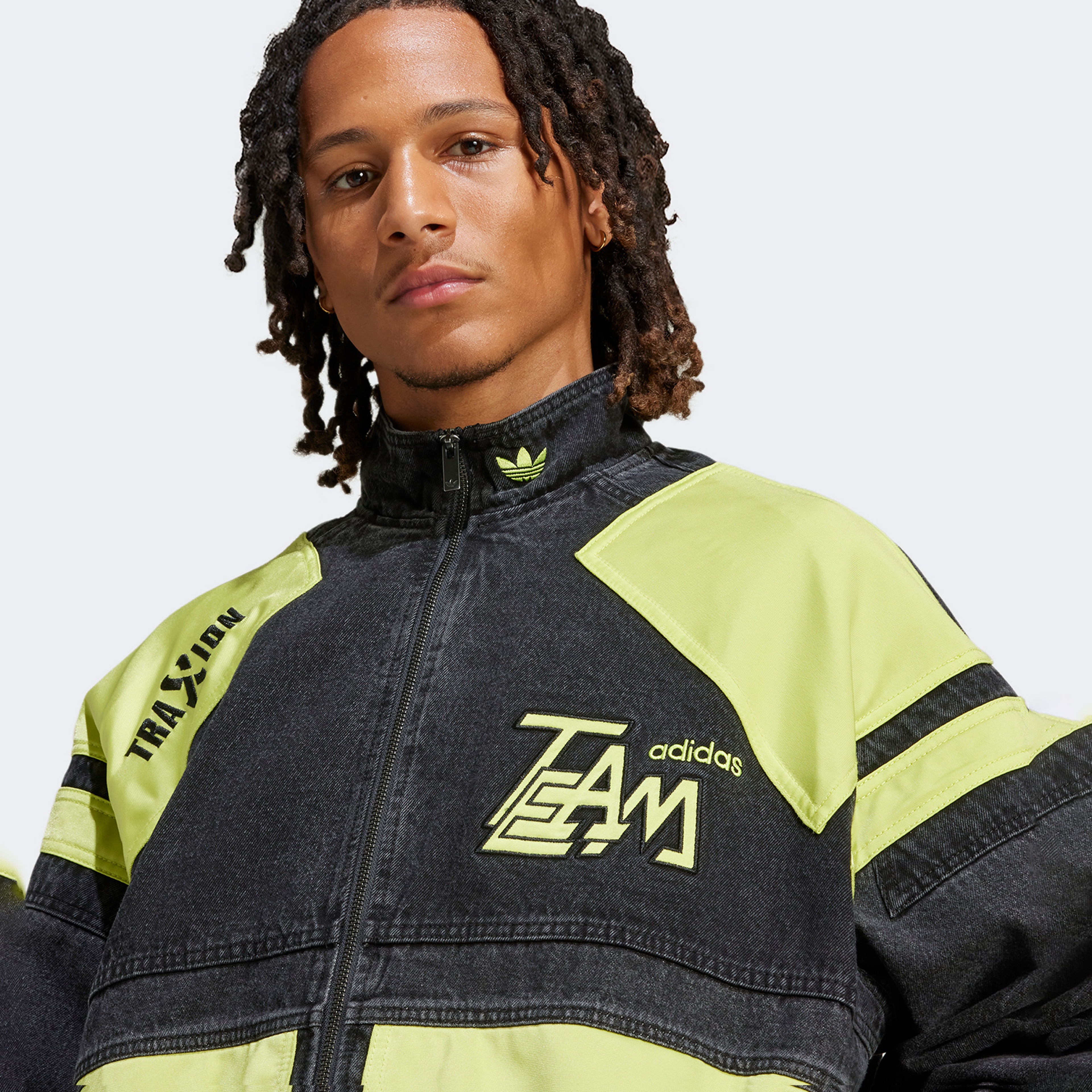 adidas Moto Denim Erkek Siyah Ceket