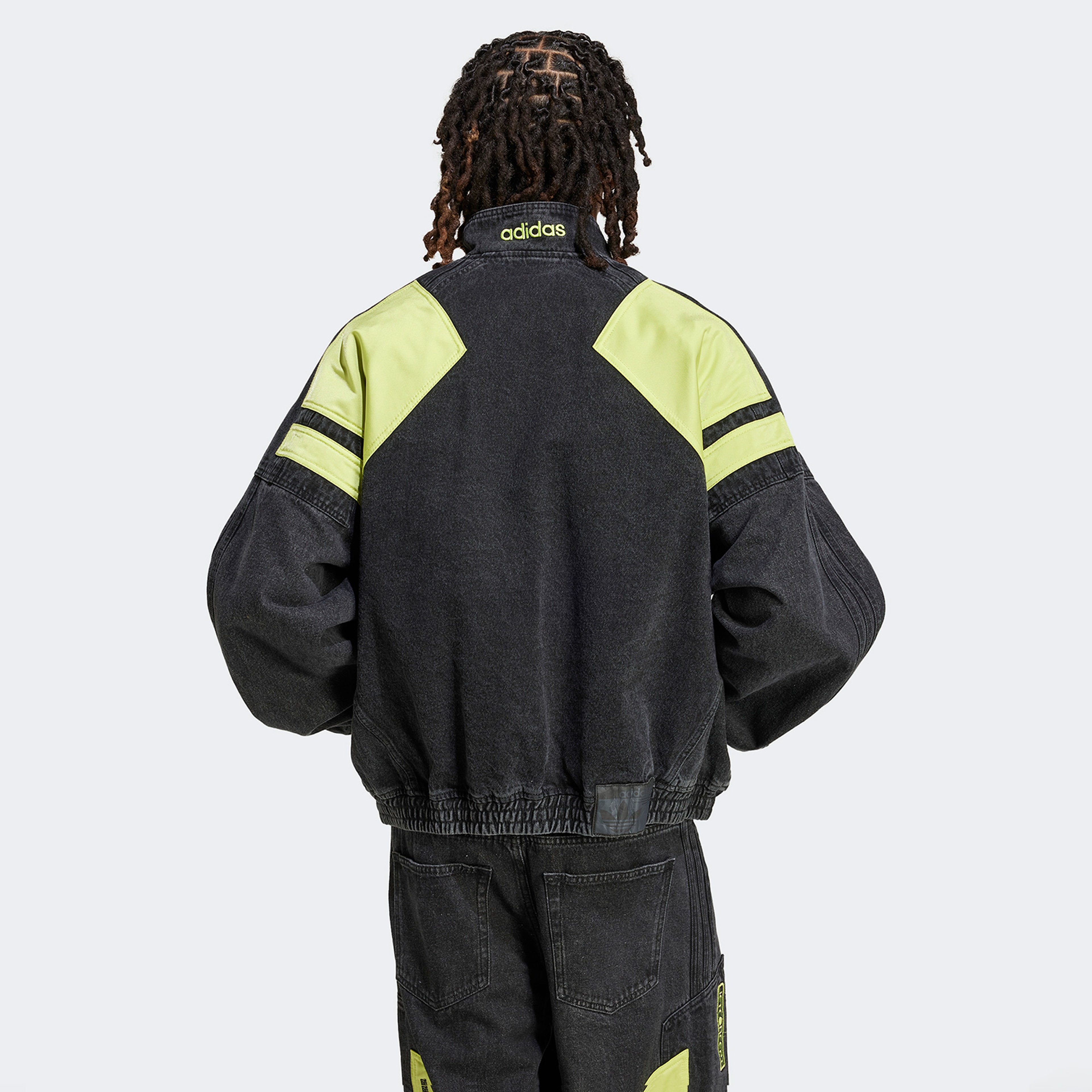 adidas Moto Denim Erkek Siyah Ceket