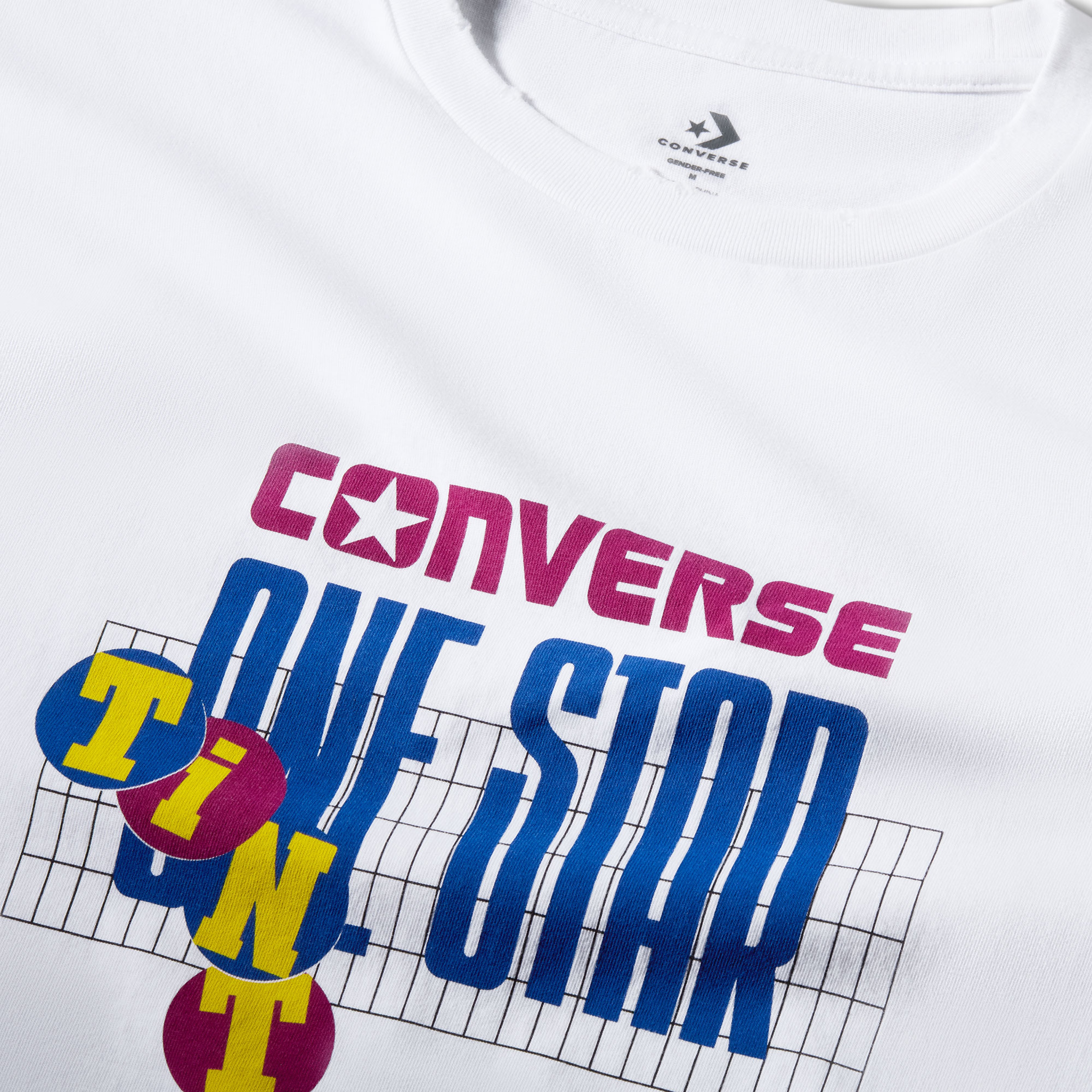 Converse Classic Unisex Baskılı Beyaz T-Shirt