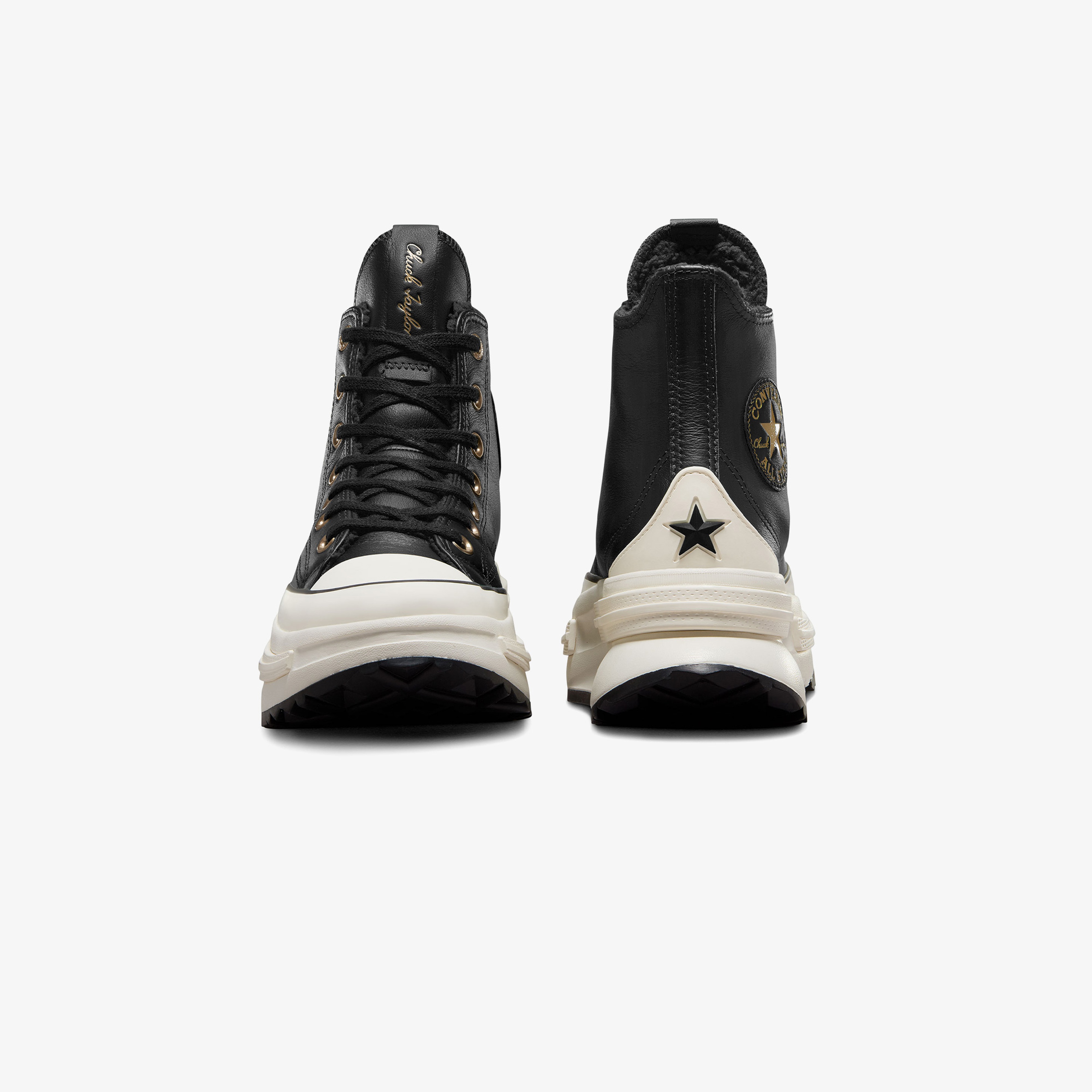 Converse Run Star Legacy CX Unisex Siyah Deri Platform Sneaker