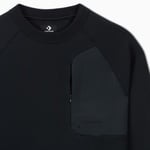 Converse Classic Erkek Loose Fit Siyah Sweatshirt