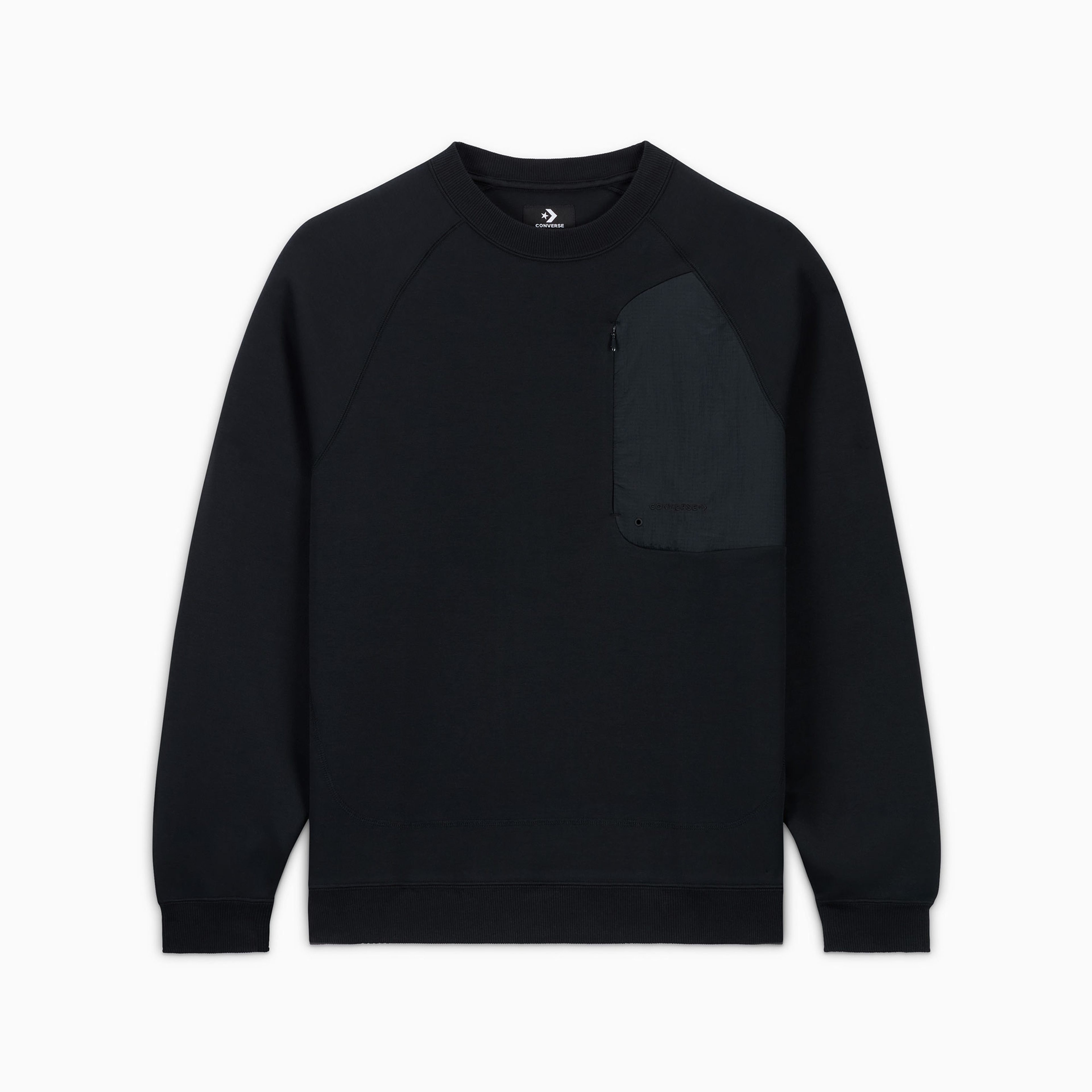 Converse Classic Erkek Loose Fit Siyah Sweatshirt