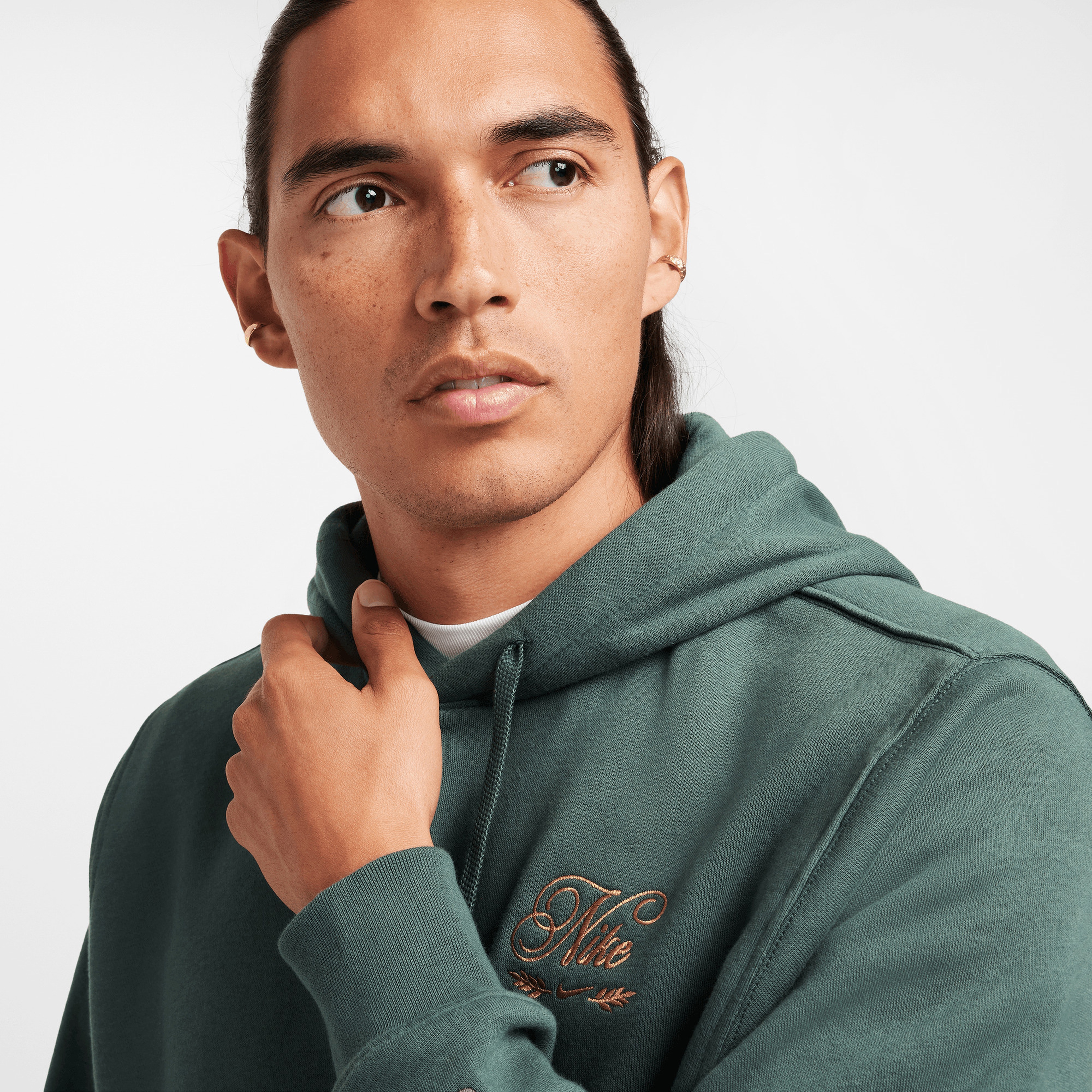 Nike Sportswear Club BB Erkek Yeşil Hoodie