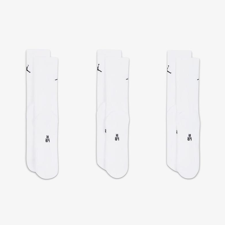 Jordan Everyday Crew Unisex 3lü Beyaz Çorap