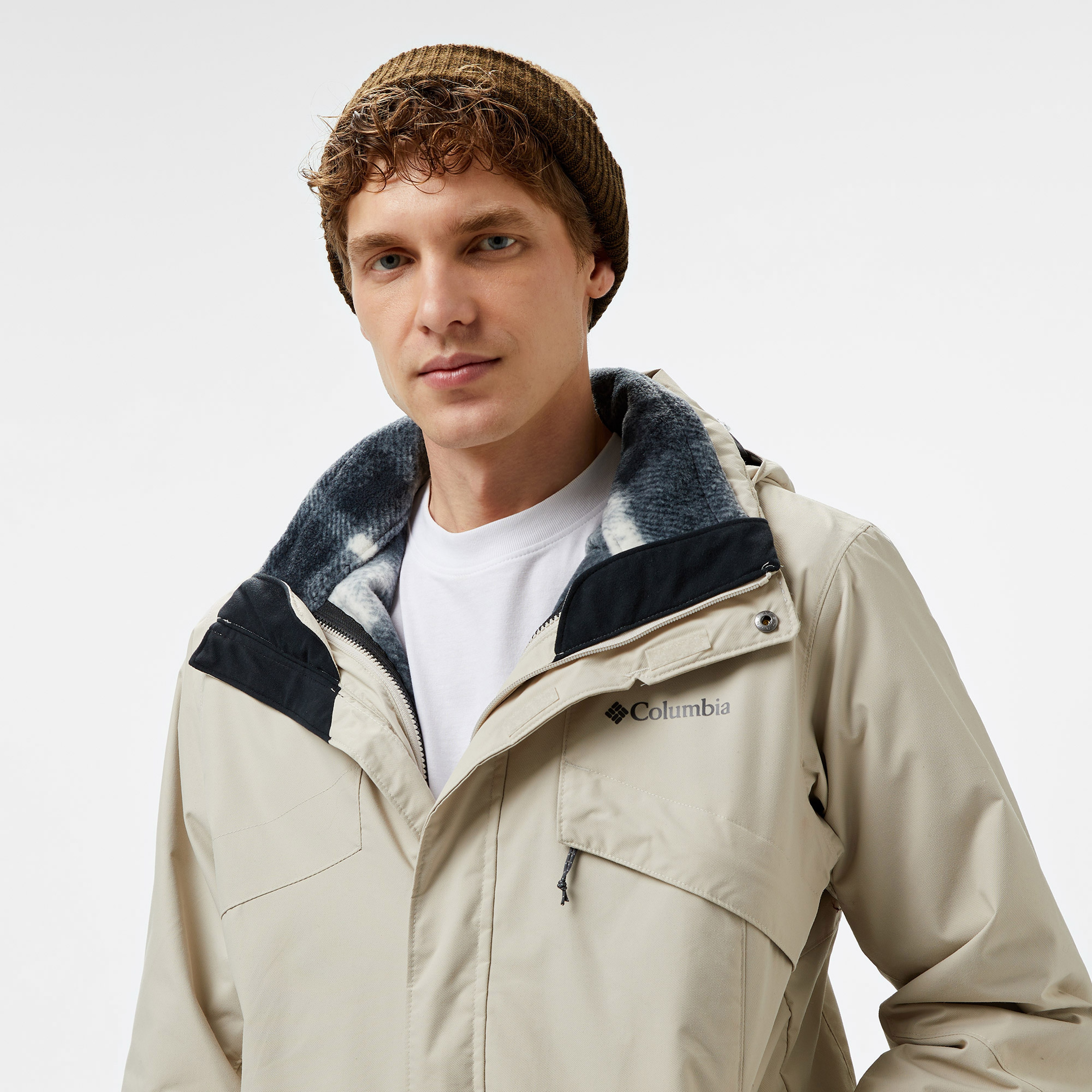 Columbia Bugaboo III Fleece Interchange Erkek Bej Ceket