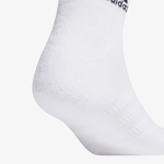 adidas Yastıklamalı Bilek Boy  - 3 Çift Unisex Beyaz Çorap
