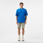 Erkek Oversize Fit Mavi Polo