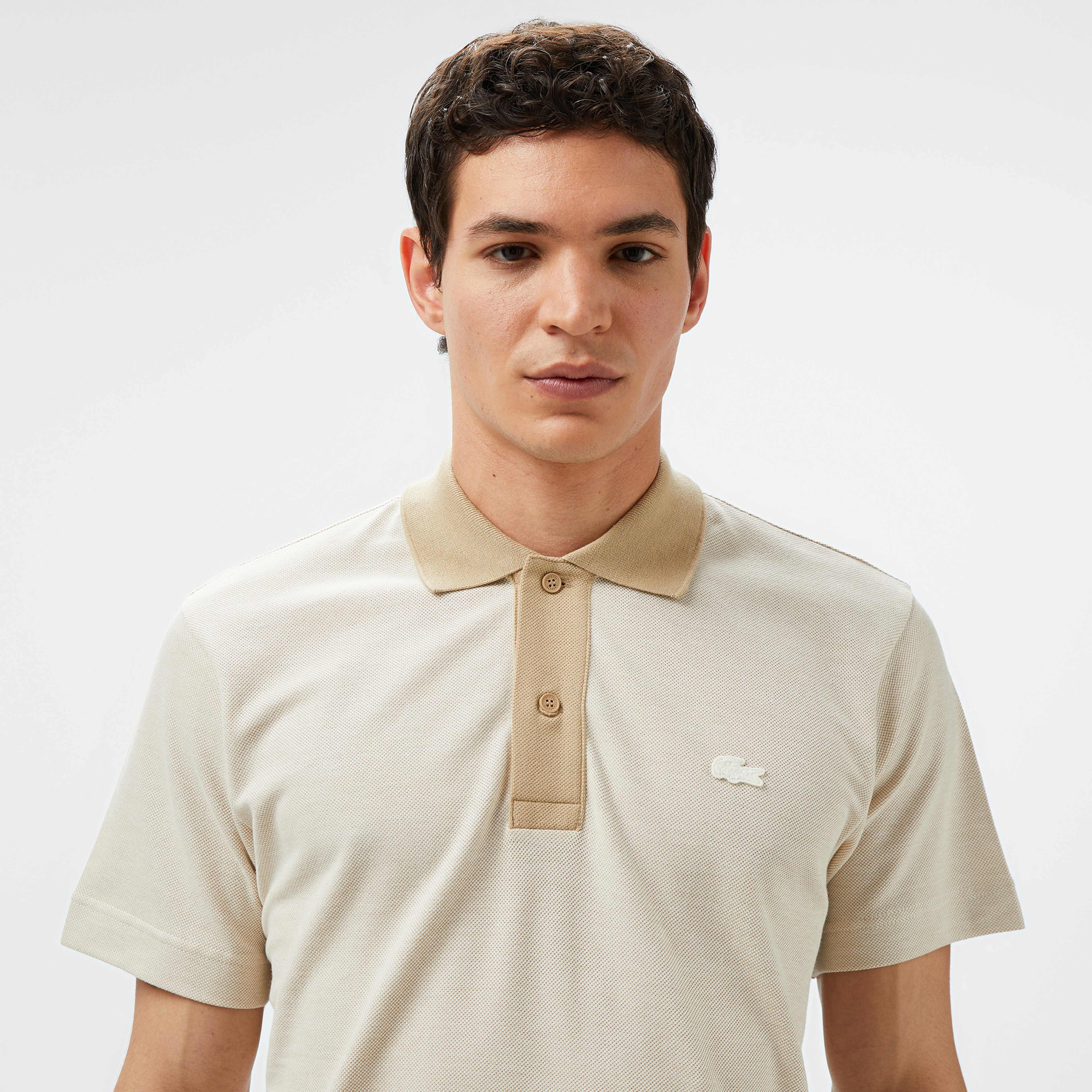 Lacoste Erkek Oversize Fit Beyaz Polo