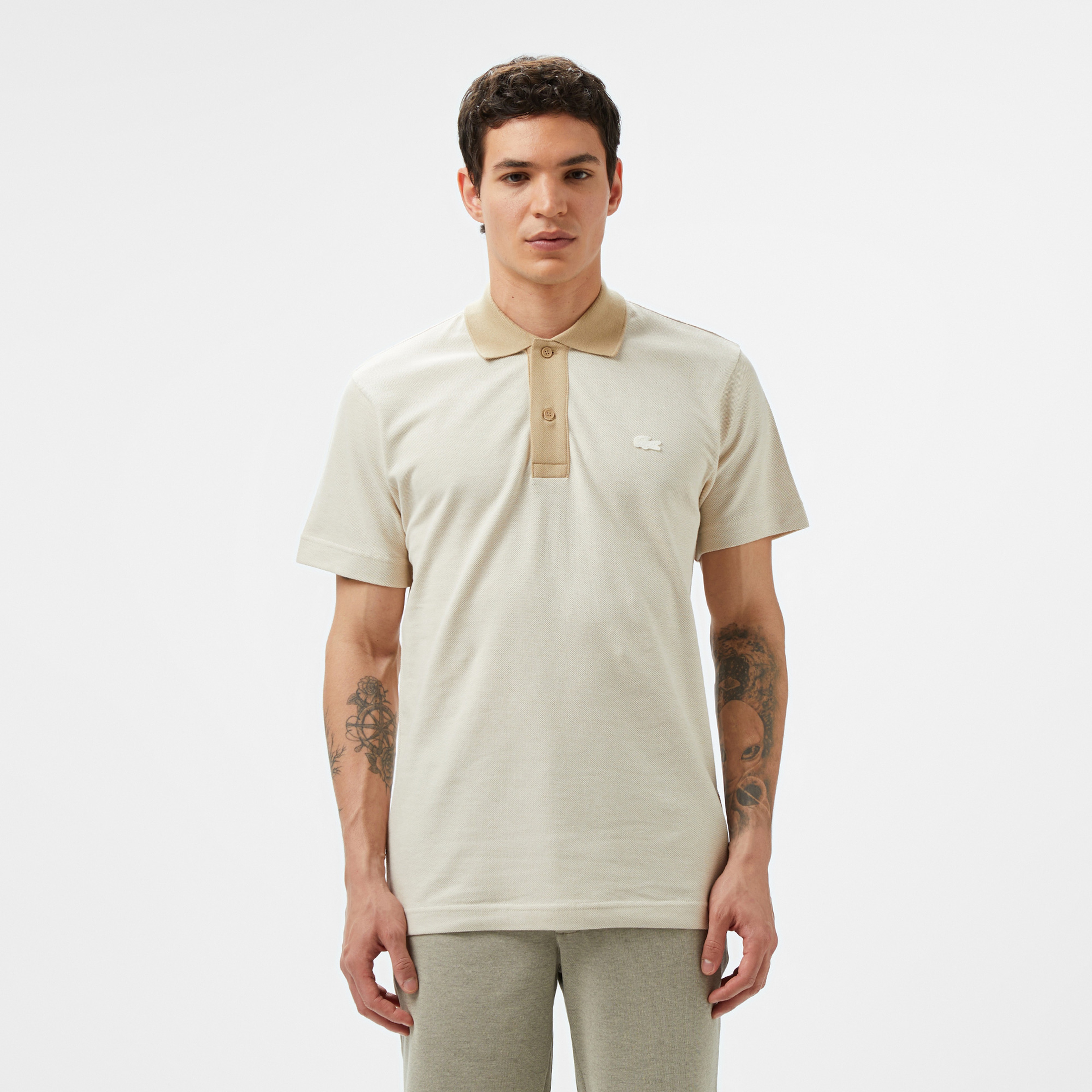 Lacoste Erkek Oversize Fit Beyaz Polo