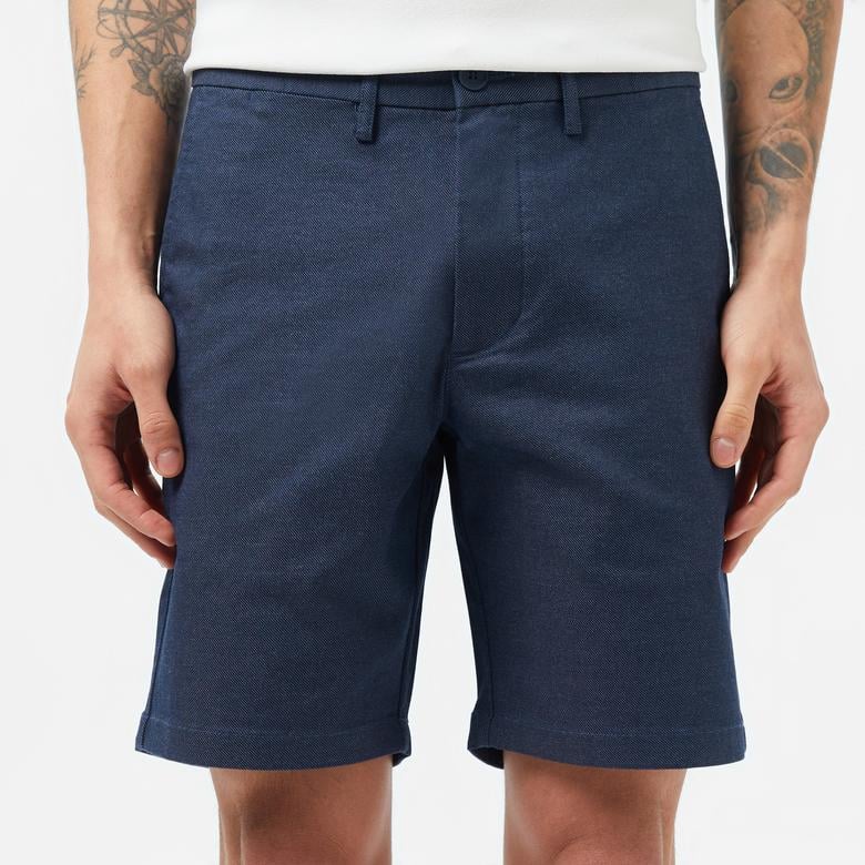 Erkek Slim Fit Lacivert Bermuda Şort