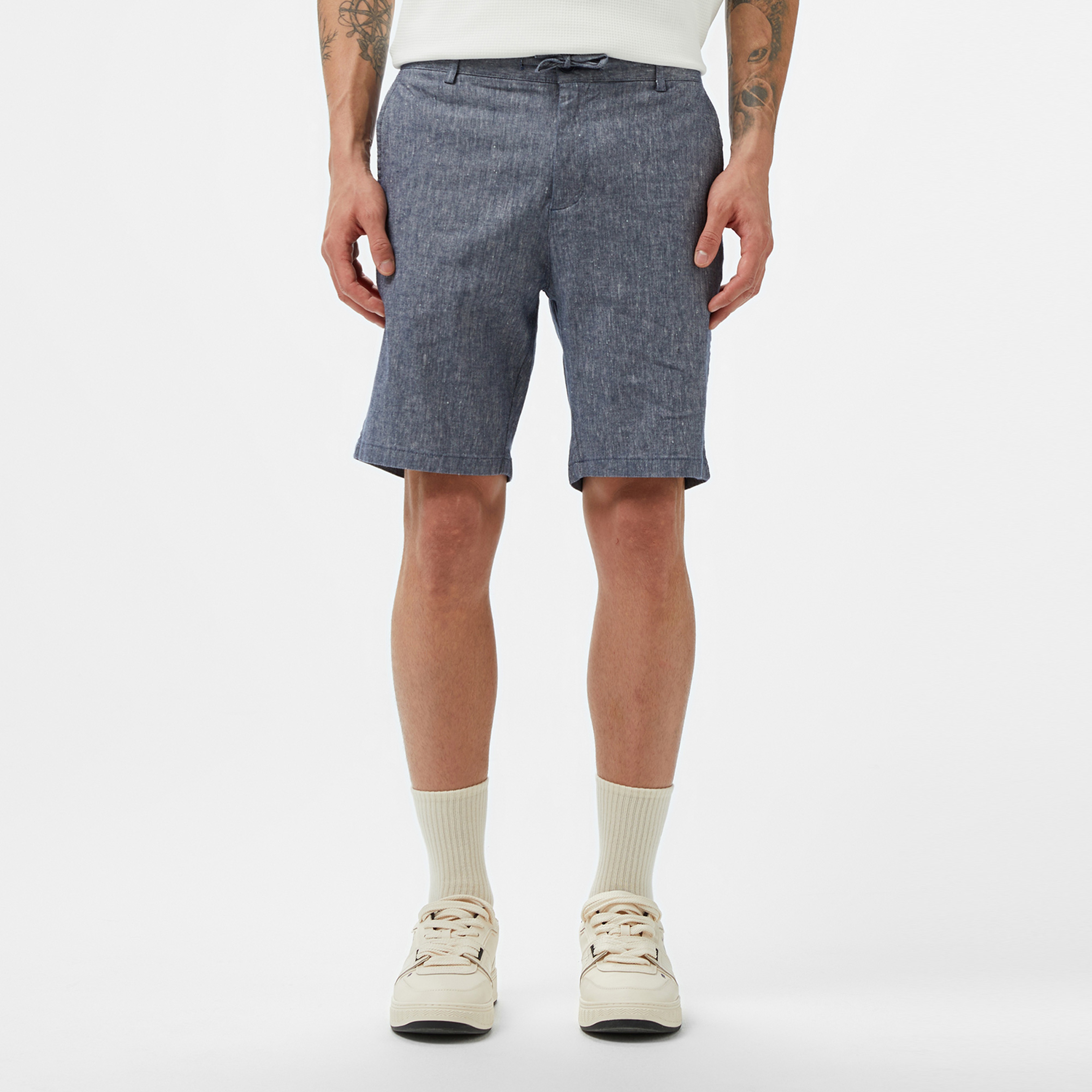 Erkek Regular Fit Lacivert Bermuda Şort