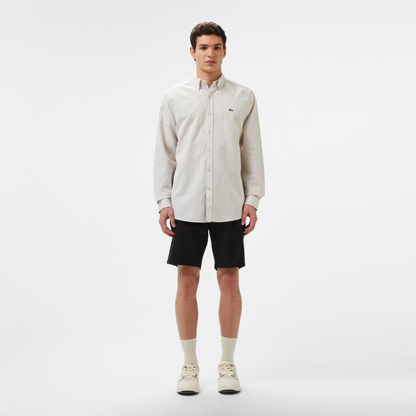 Erkek Regular Fit Siyah Bermuda Şort