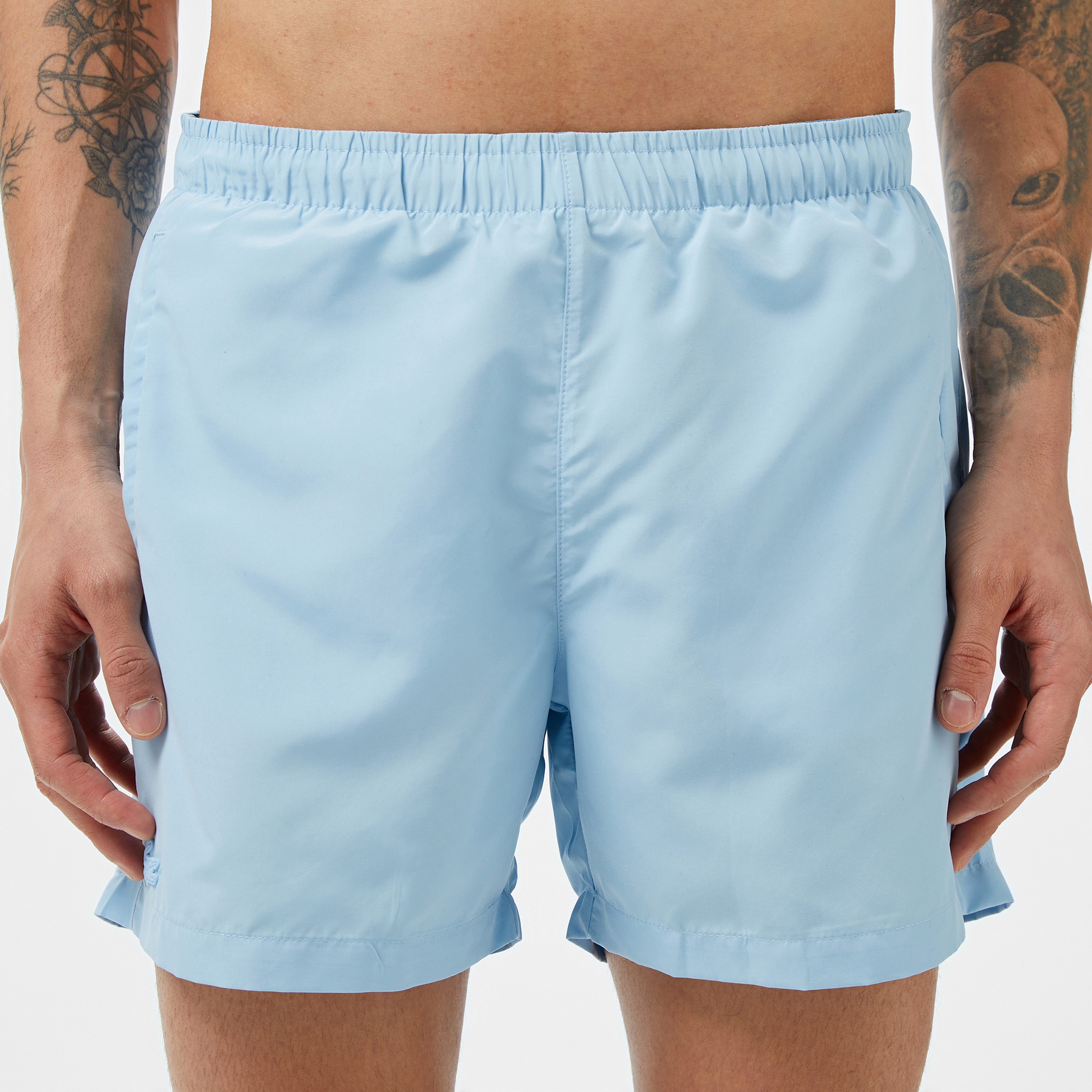 Erkek Regular Fit Açık Mavi Mayo