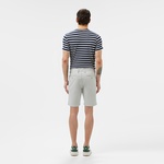 Erkek Slim Fit Gri Bermuda Şort