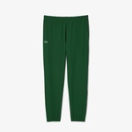 Erkek Regular Fit Fermuarlı Renk Bloklu Yeşil Eşofman Takımı