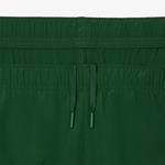 Erkek Regular Fit Fermuarlı Renk Bloklu Yeşil Eşofman Takımı