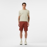 Erkek Slim Fit Kahverengi Bermuda Şort