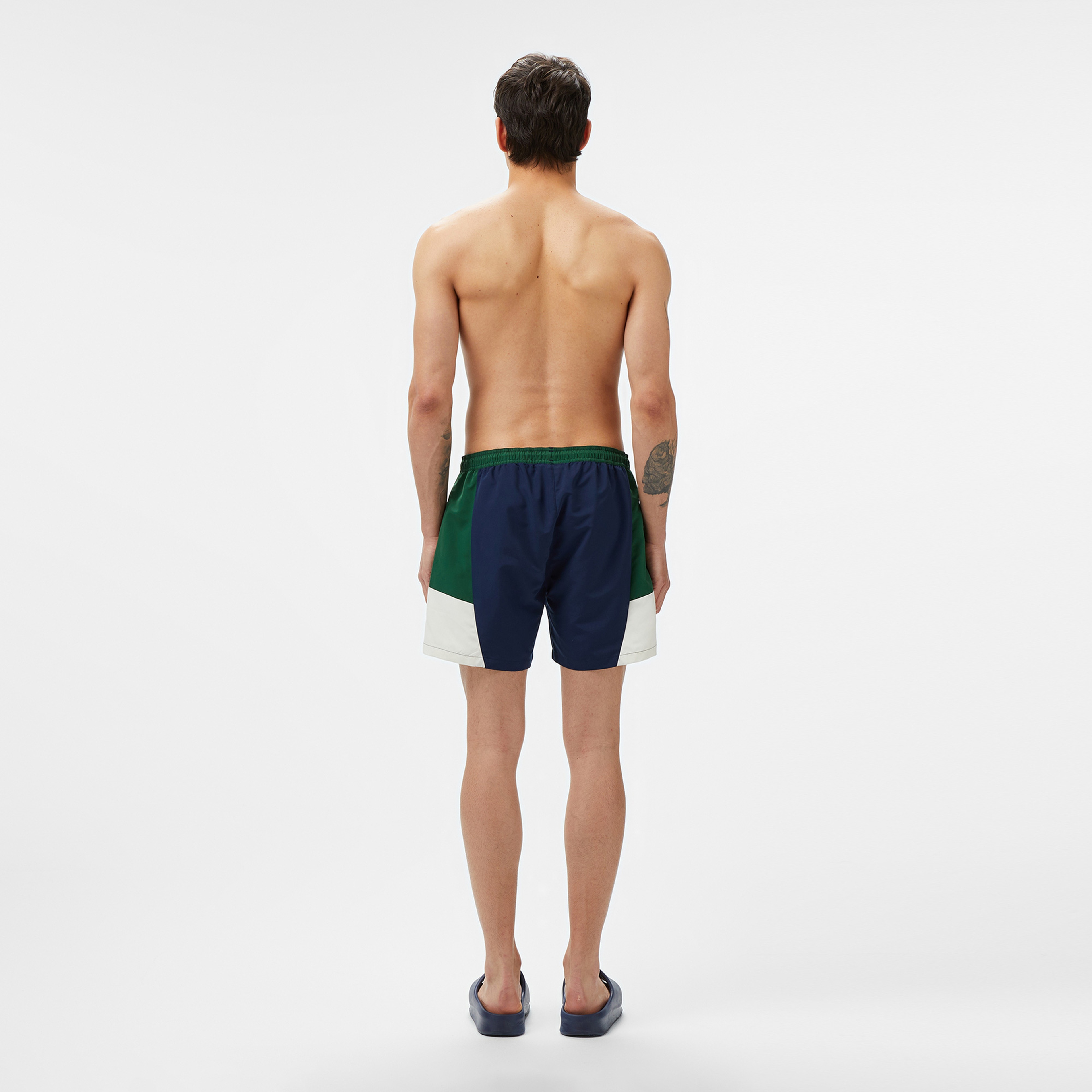 Erkek Renk Bloklu Lacivert Mayo