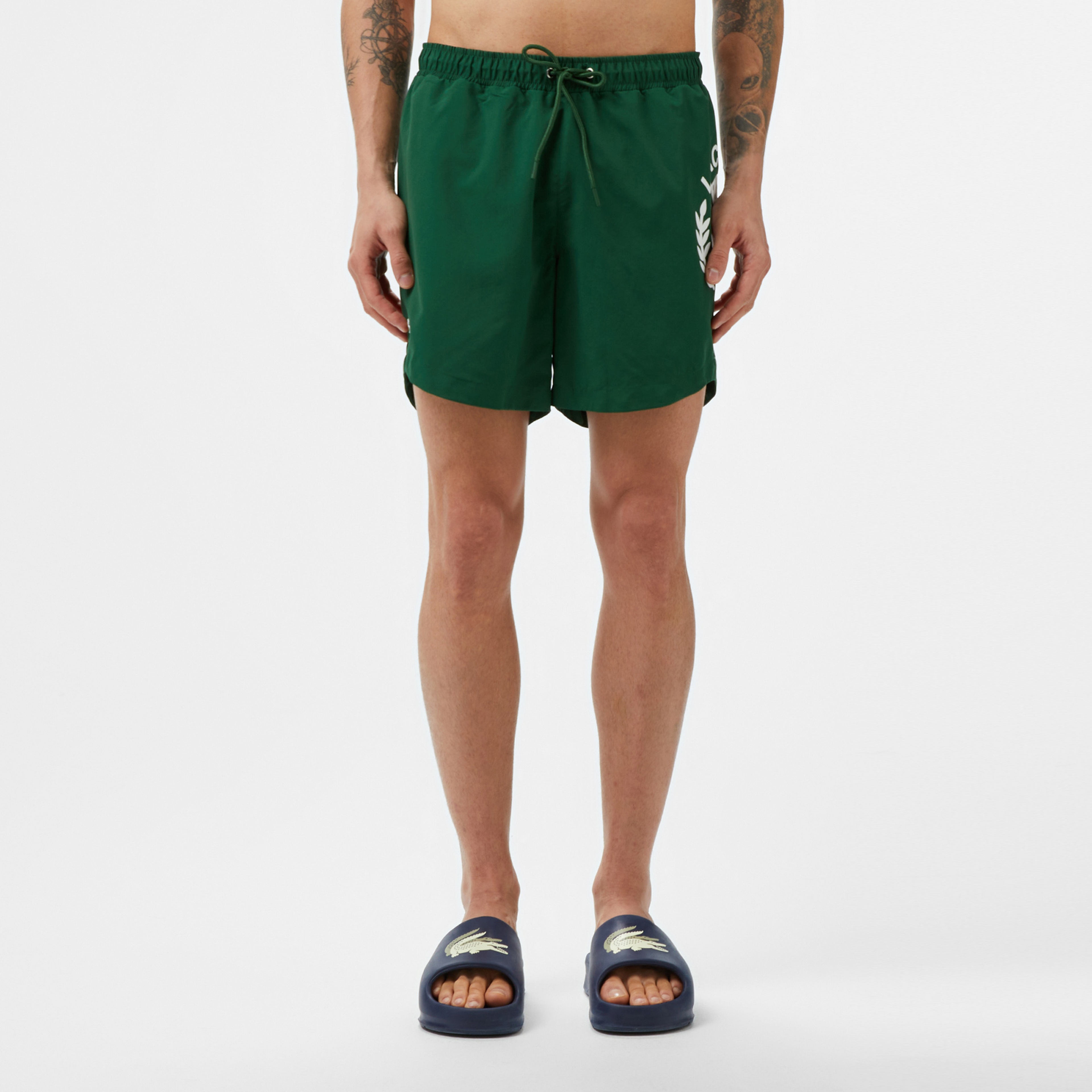 Erkek Regular Fit Baskılı Yeşil Mayo