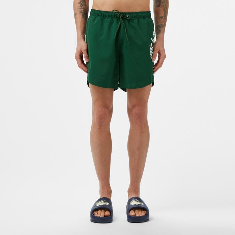 Erkek Regular Fit Baskılı Yeşil Mayo