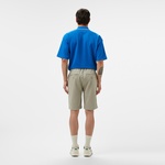 Erkek Tapered Fit Bej Bermuda Şort