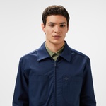 Erkek Regular Fit Gömlek Yaka Lacivert Ceket