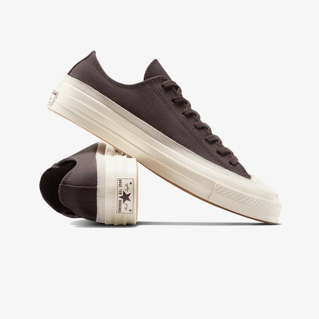 Converse Converse Chuck 70 Taylored Lux Unisex Kahverengi Sneaker Occasion'da! Kahverengi - 7. görsel