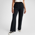 Converse Wide-Leg French Terry Kadın Siyah Eşofman Altı