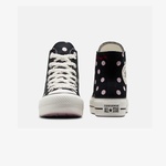 Converse Chuck Taylor All Star Lift Polka Dots Kadın Siyah Platform Sneaker