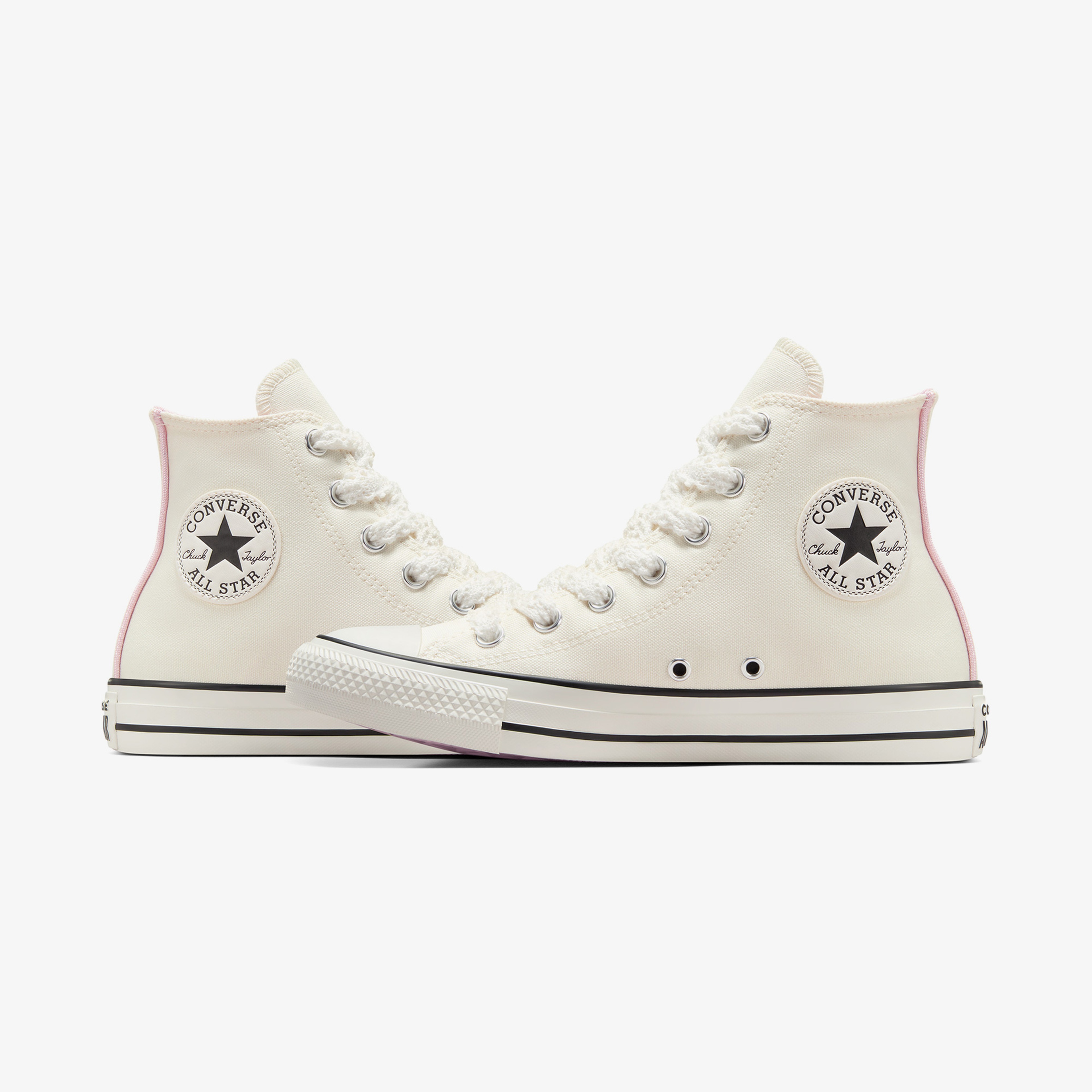 Converse Chuck Taylor All Star Crochet Laces Unisex Krem Sneaker