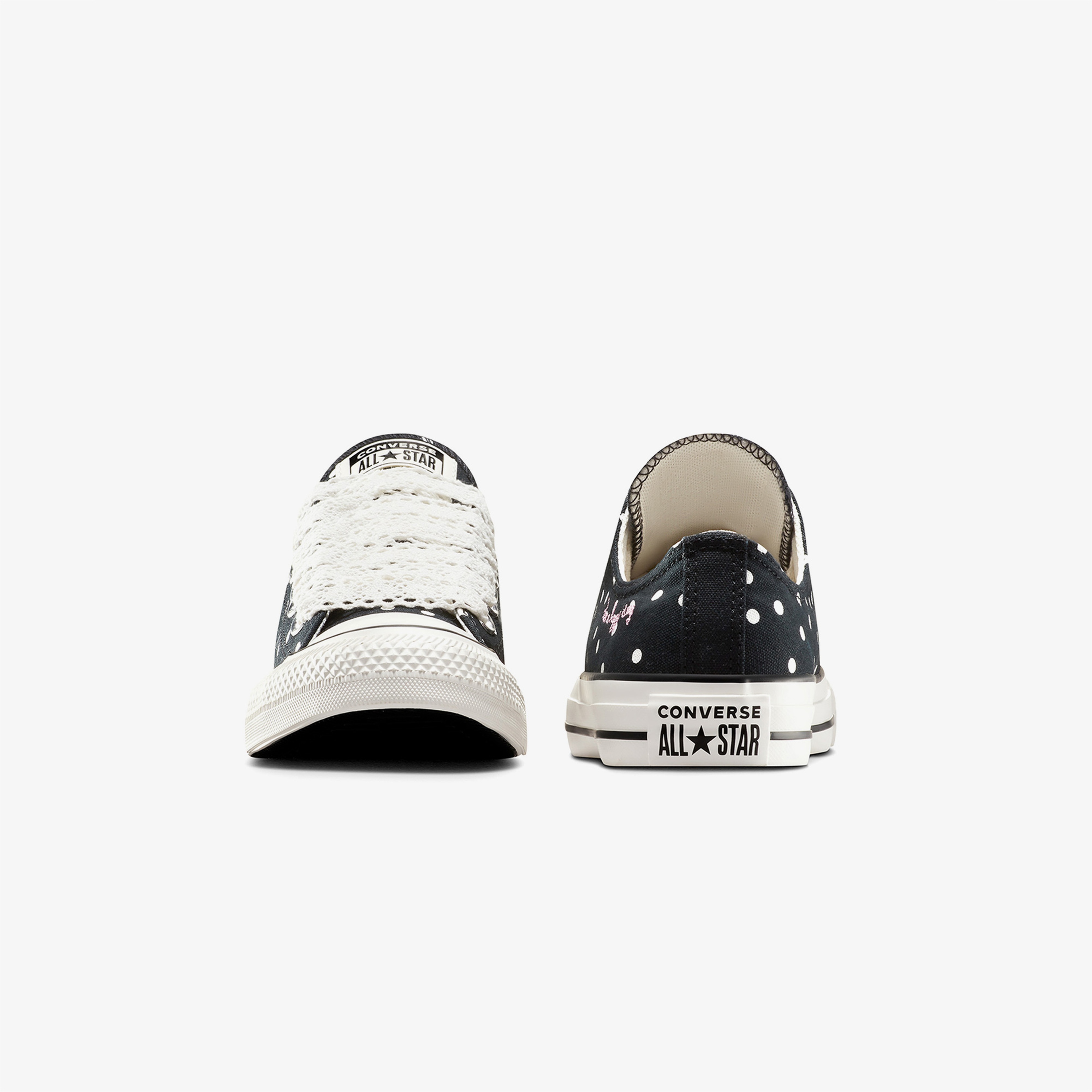 Converse Chuck Taylor All Star Polka Dots Kadın Siyah Sneaker