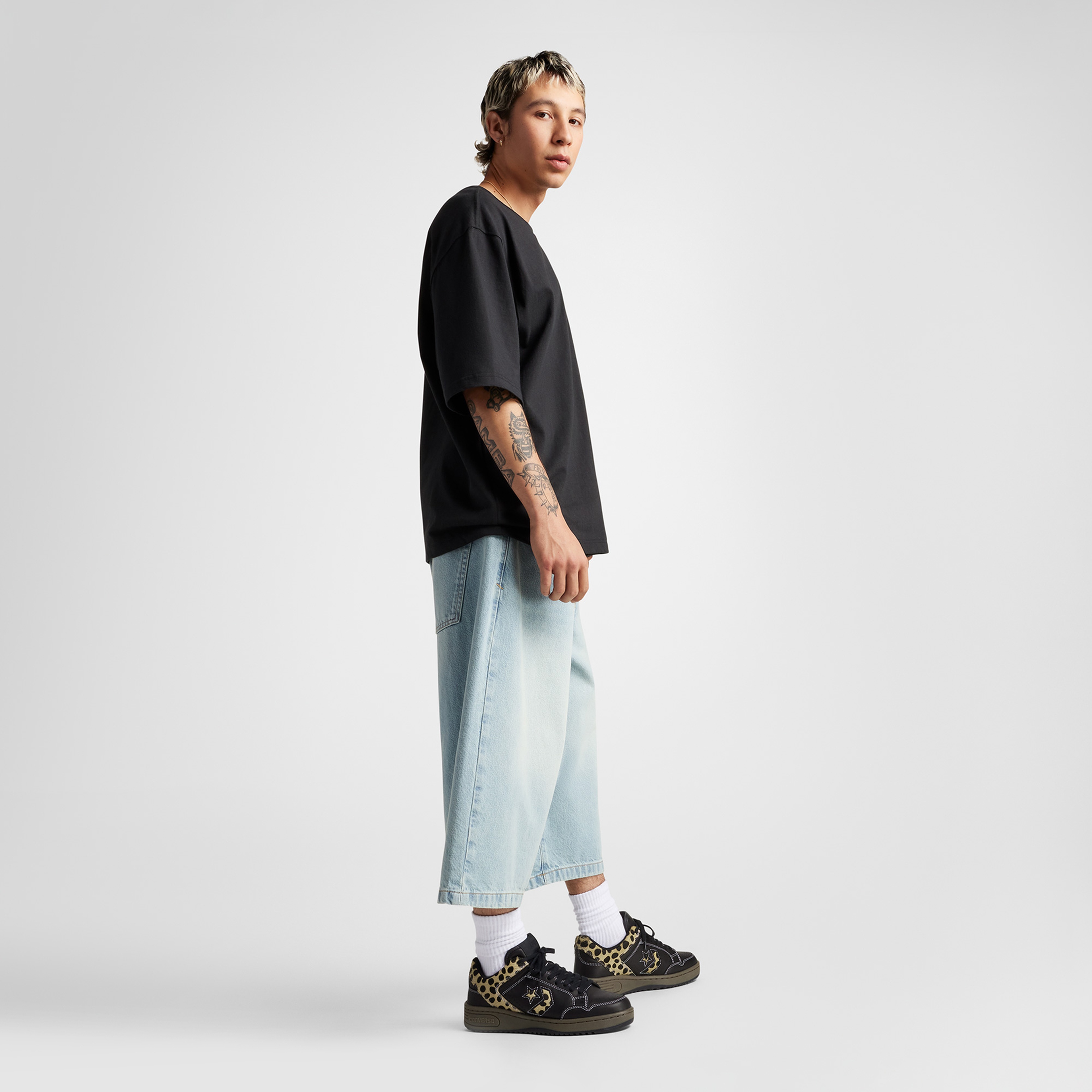 Converse Weapon Pony Hair Unisex Siyah Deri Sneaker