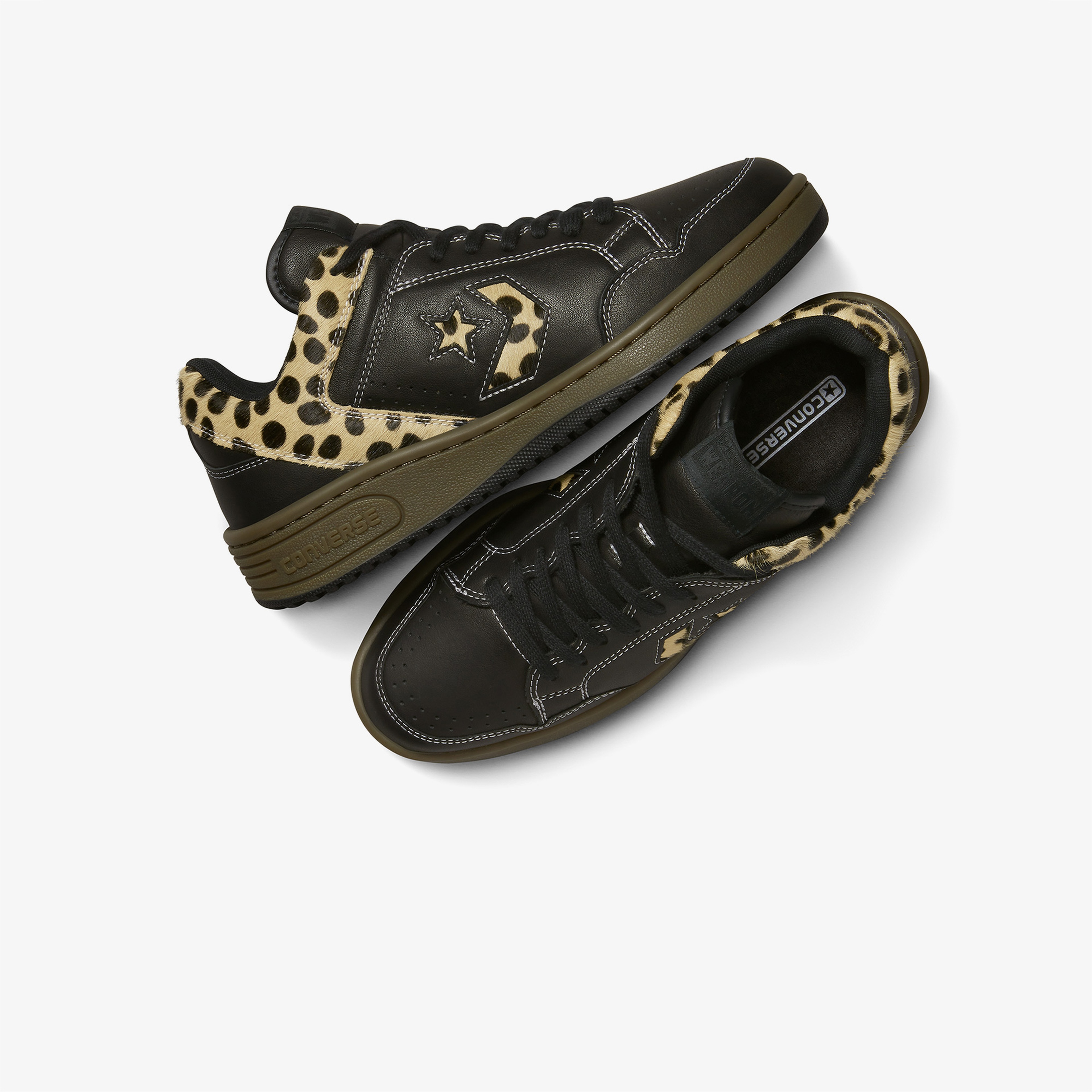 Converse Weapon Pony Hair Unisex Siyah Deri Sneaker