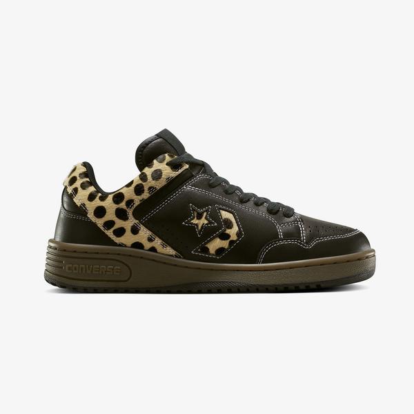 Converse Weapon Pony Hair Unisex Siyah Deri Sneaker
