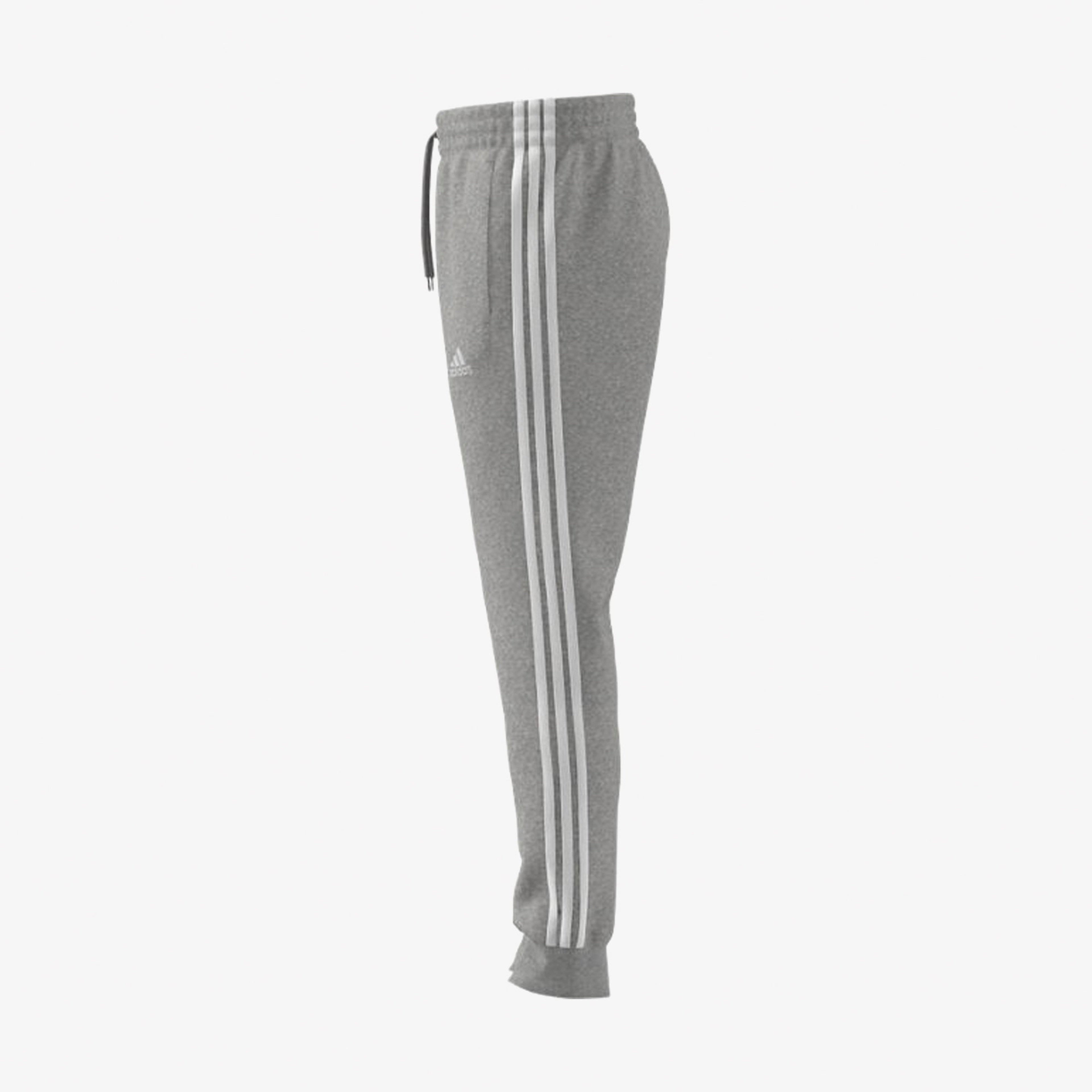 adidas Essentials Fleece 3-Stripes Tapered Cuff Erkek Gri Eşofman Altı