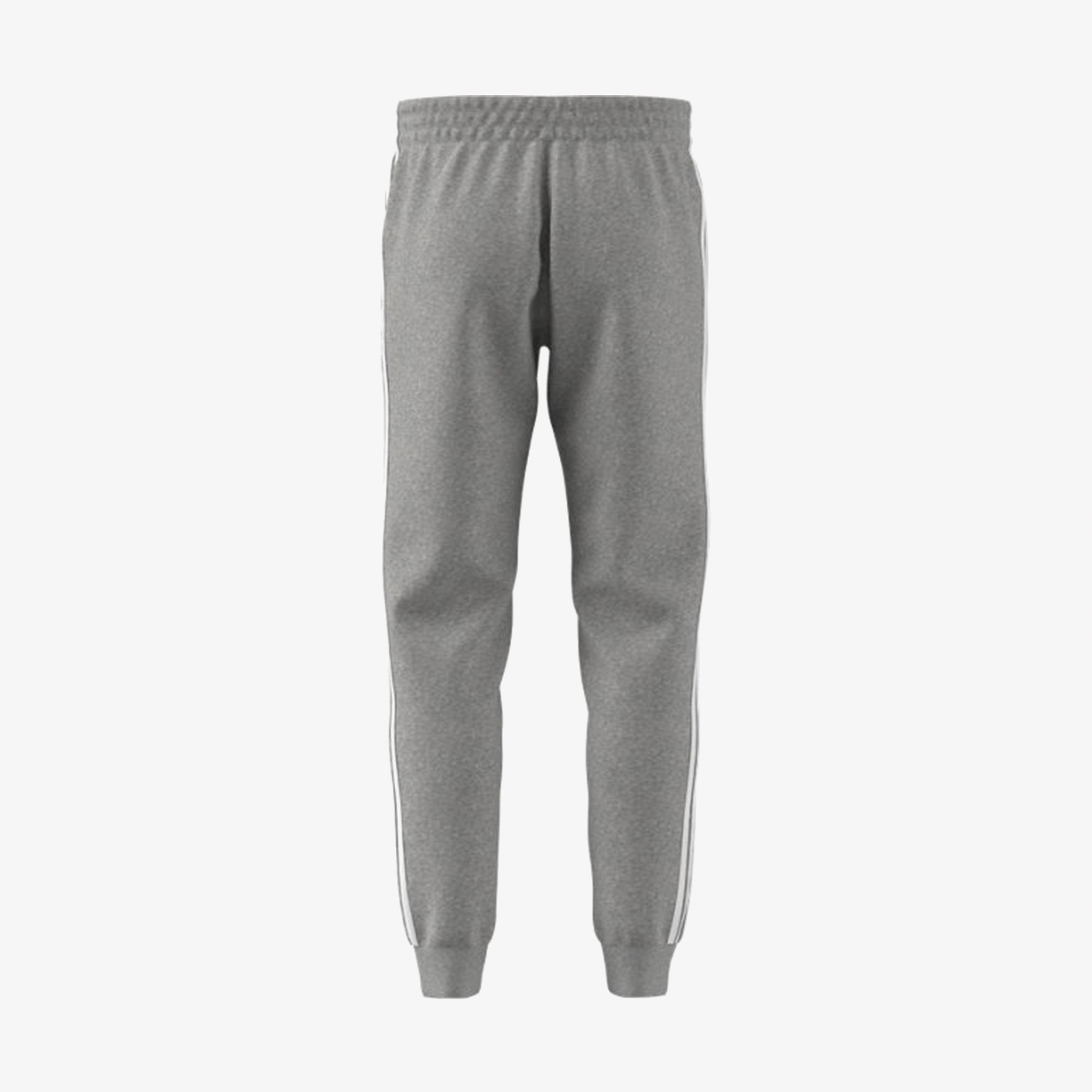 adidas Essentials Fleece 3-Stripes Tapered Cuff Erkek Gri Eşofman Altı
