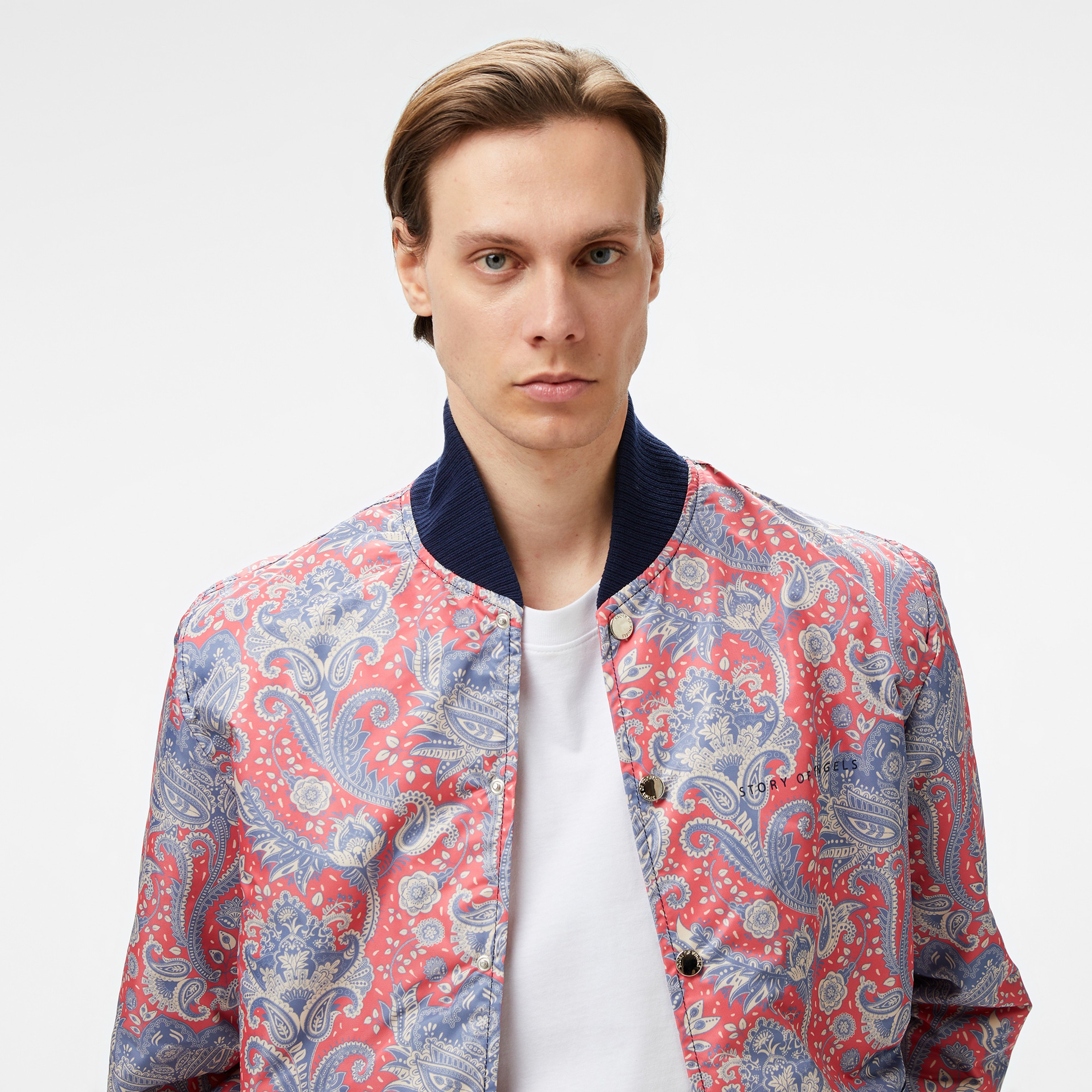 Story Of Angels Romance Puffer College  Erkek Renkli Ceket