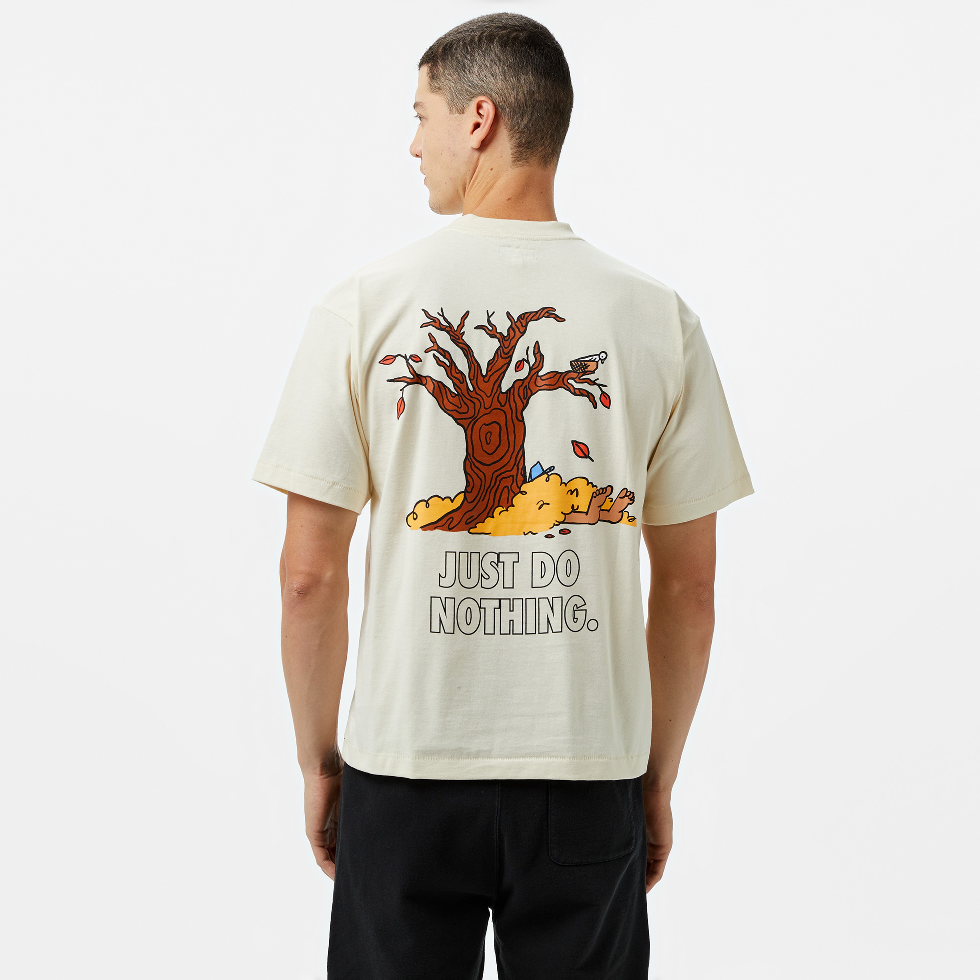 Market Just Do Nothing Fall Erkek Krem T-Shirt