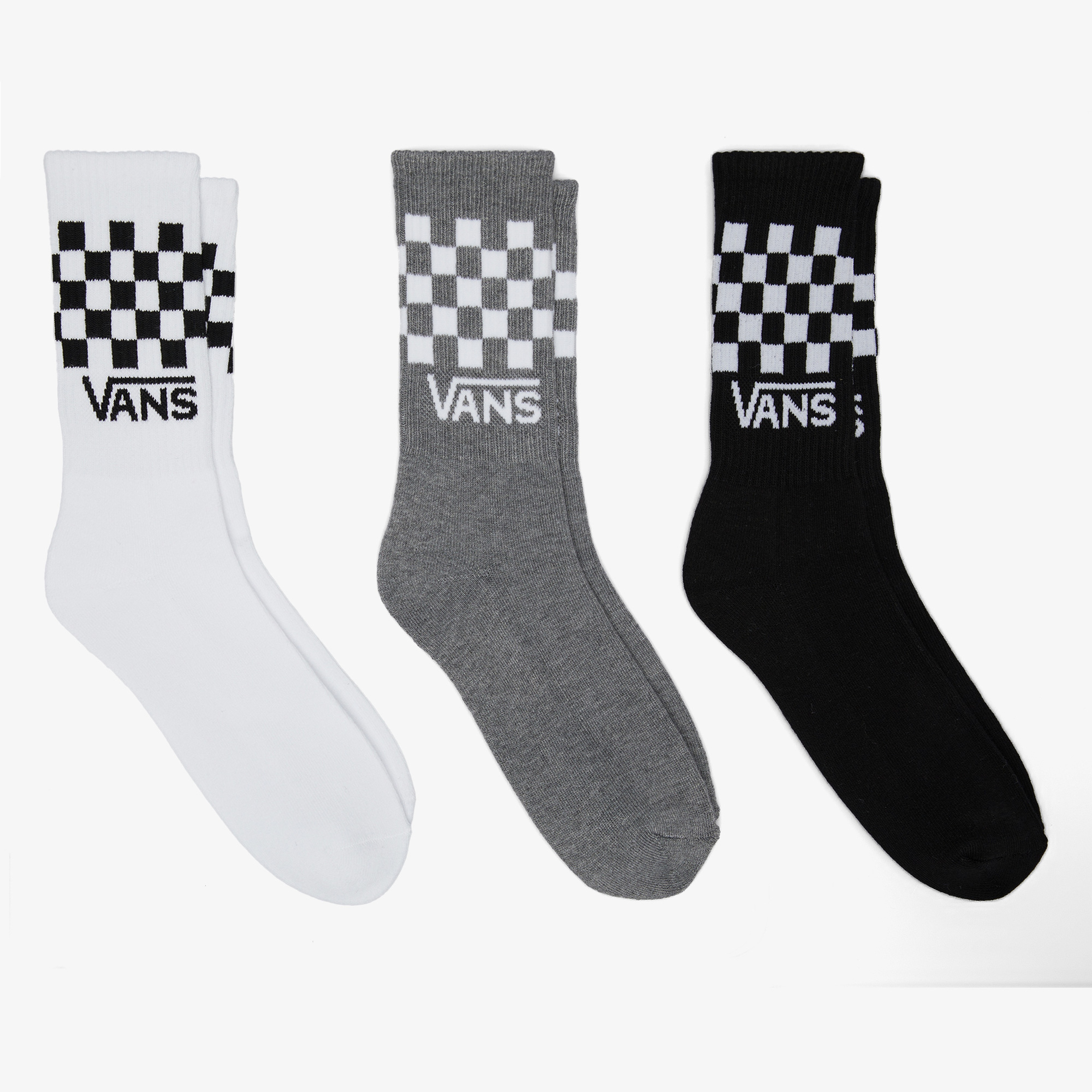 Vans Classic Check Crew Kadın Renkli 3'lü Çorap