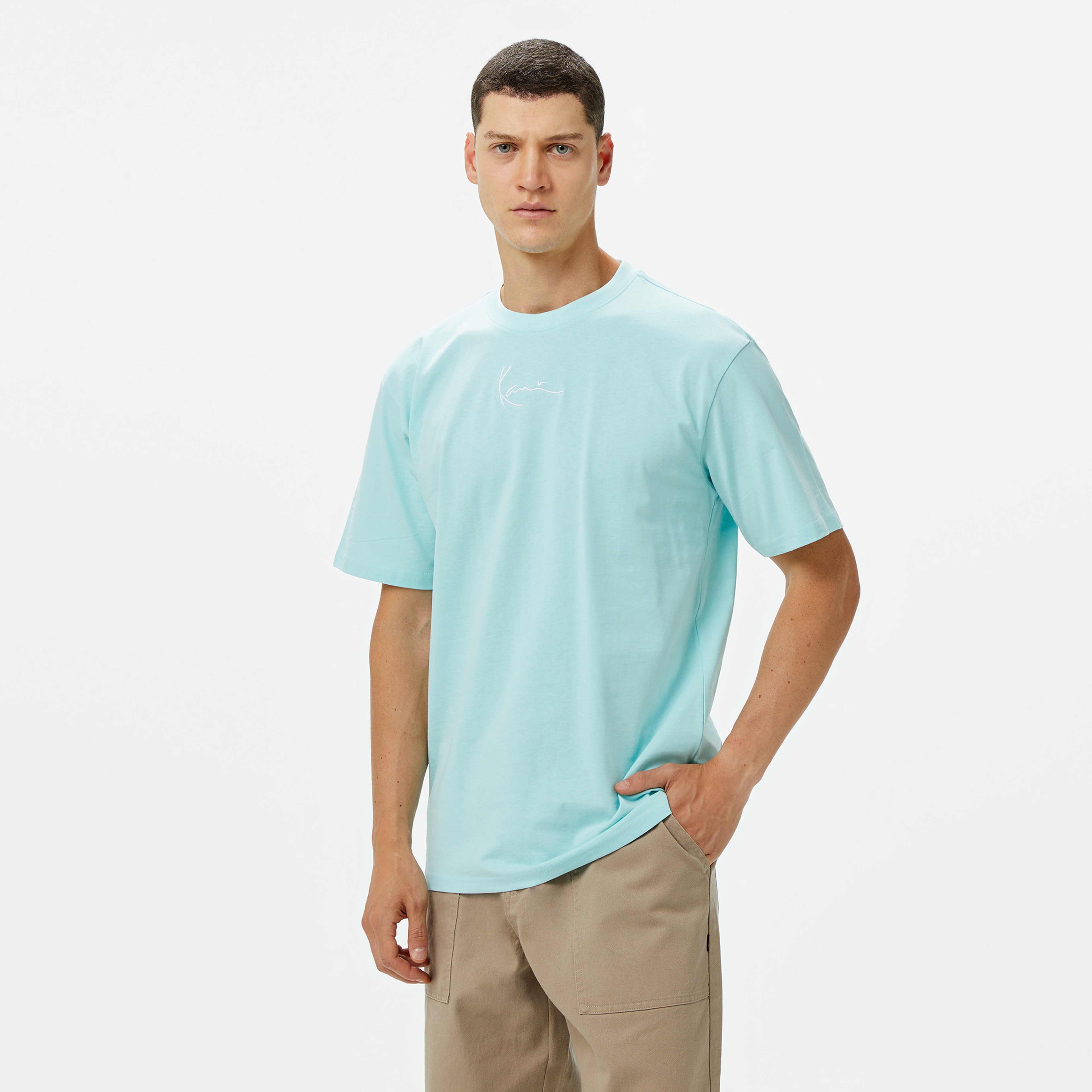 Karl Kani Small Signature Essential Erkek Lacivert T-Shirt