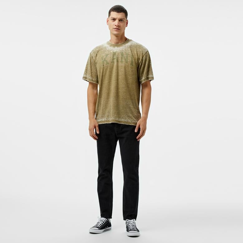 Karl Kani Serif Burnout Erkek Yeşil T-Shirt