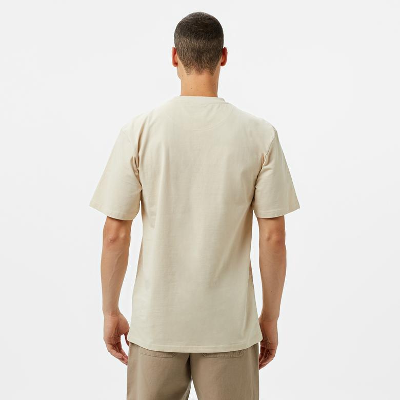 Karl Kani Small Signature Essential Erkek Krem T-Shirt