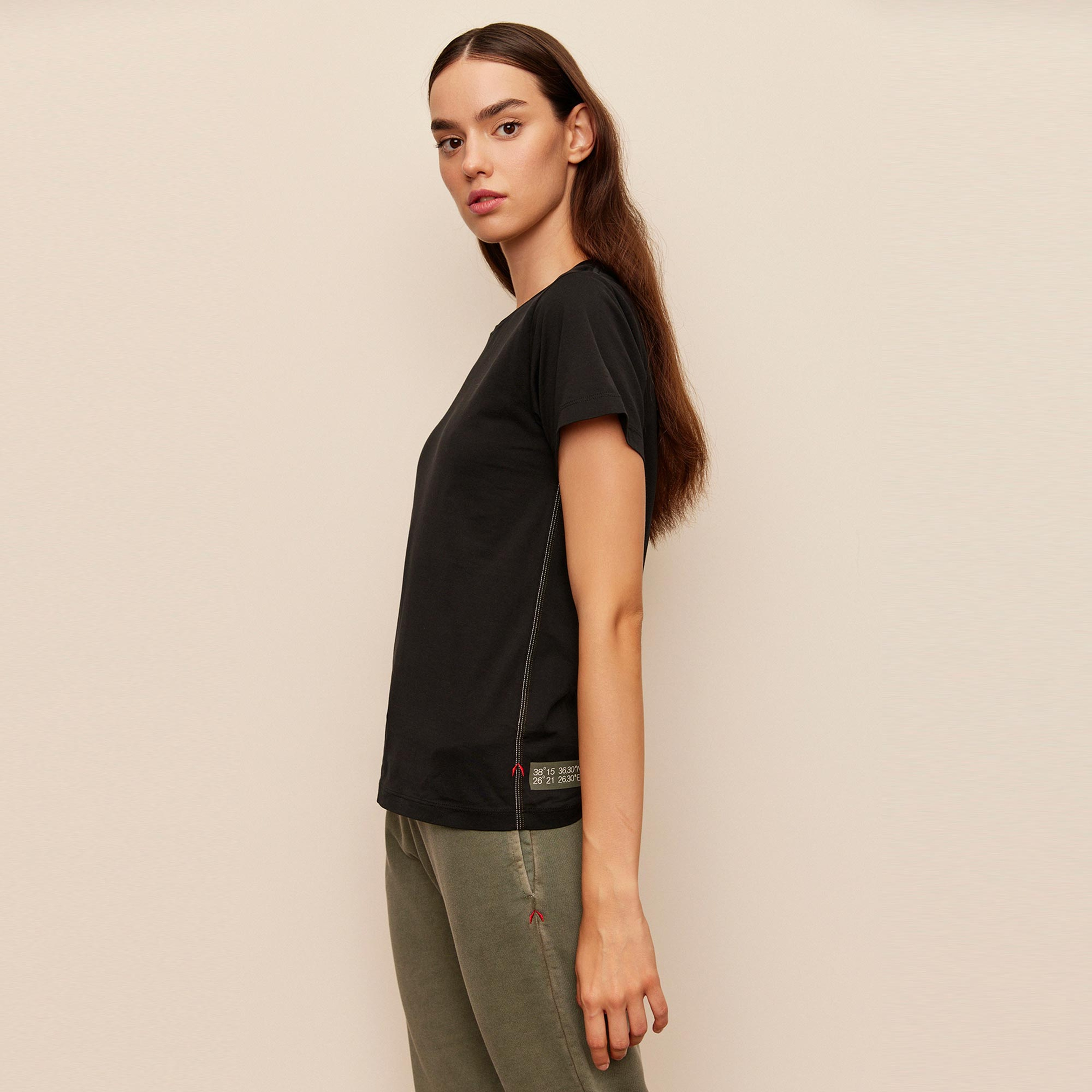 The Stay Line Leda Pastoral Kadın Siyah T-Shirt