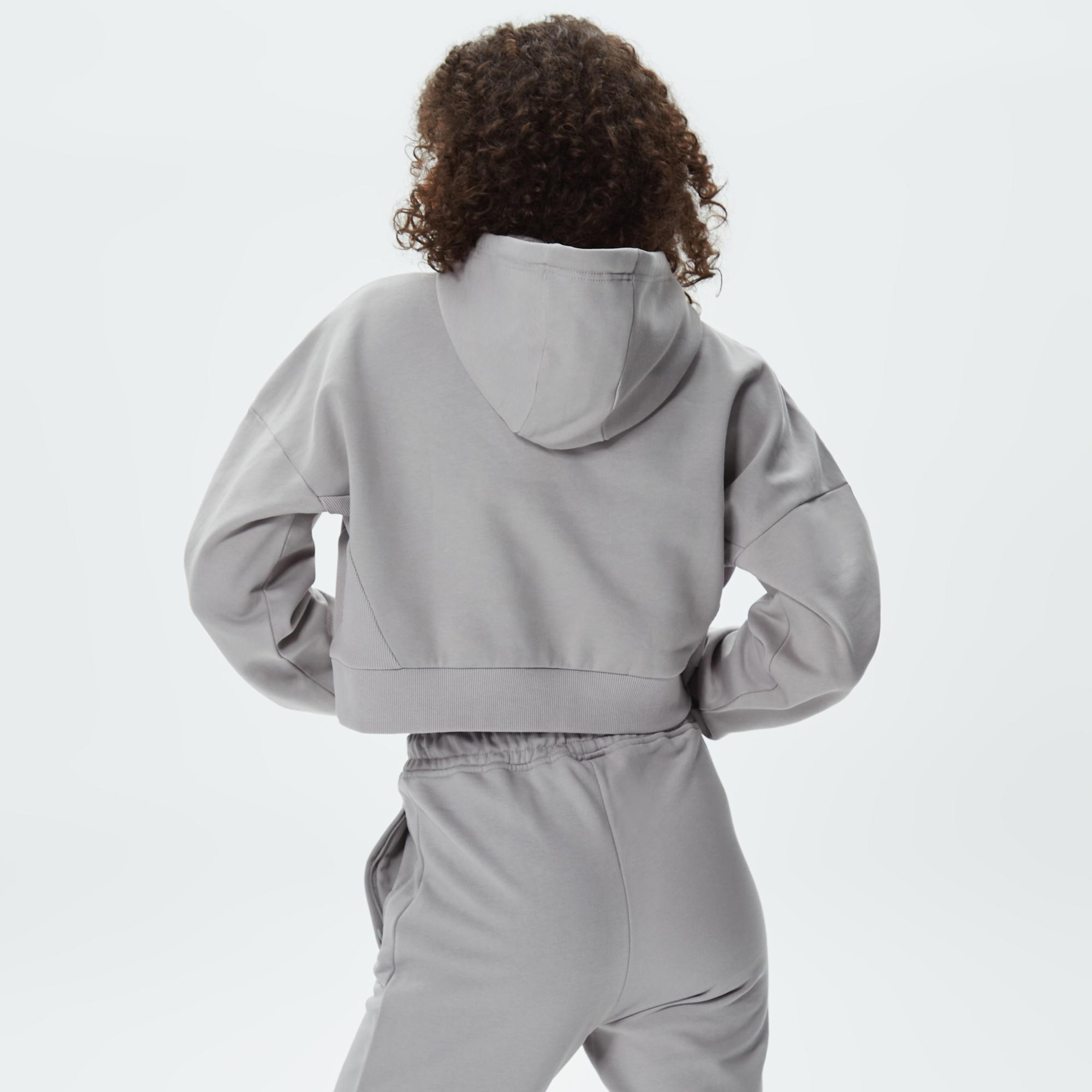 United4 Classic Kadın Gri Hoodie