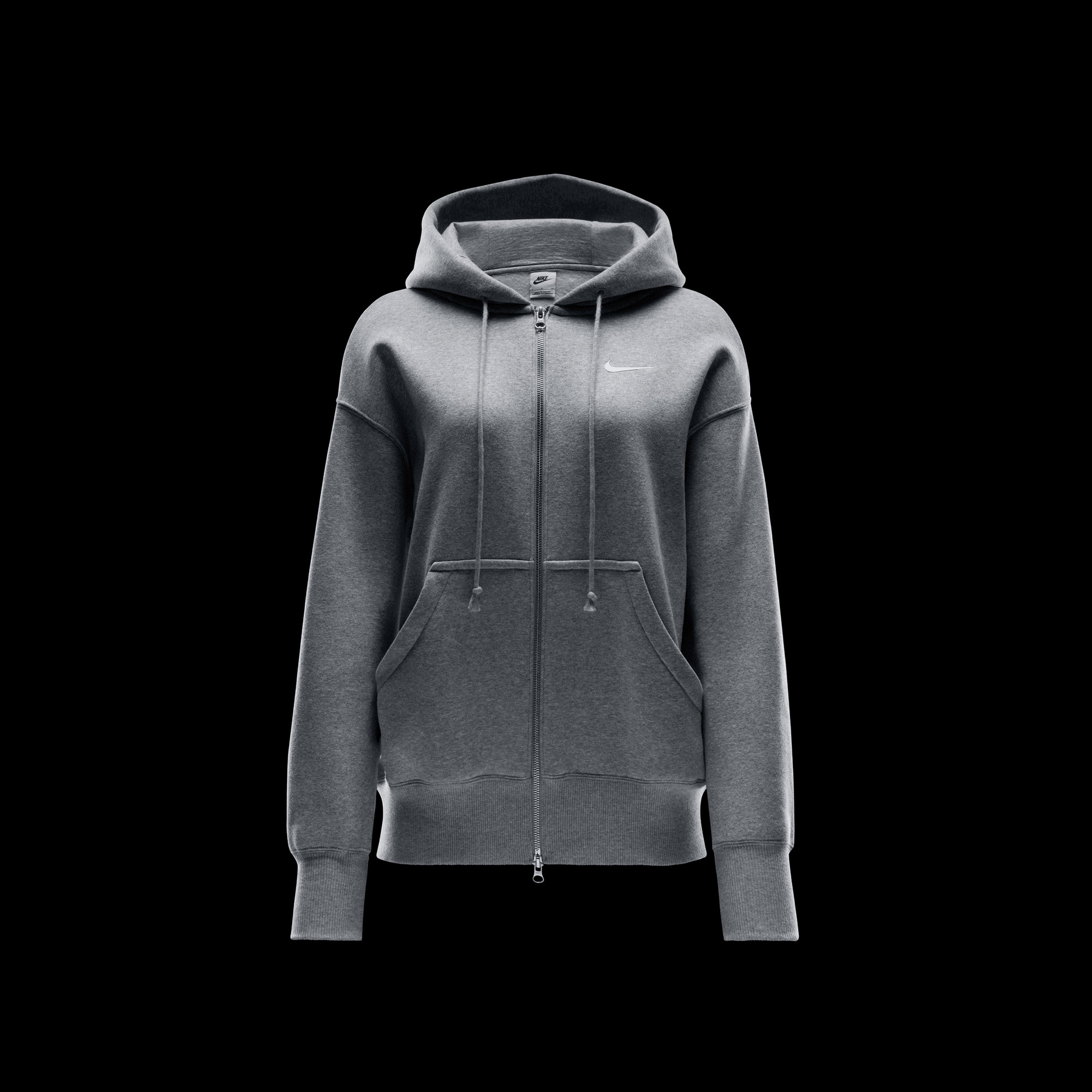 Nike Sportswear Phoenix Fleece Oversize Kadın Gri Eşofman Üstü
