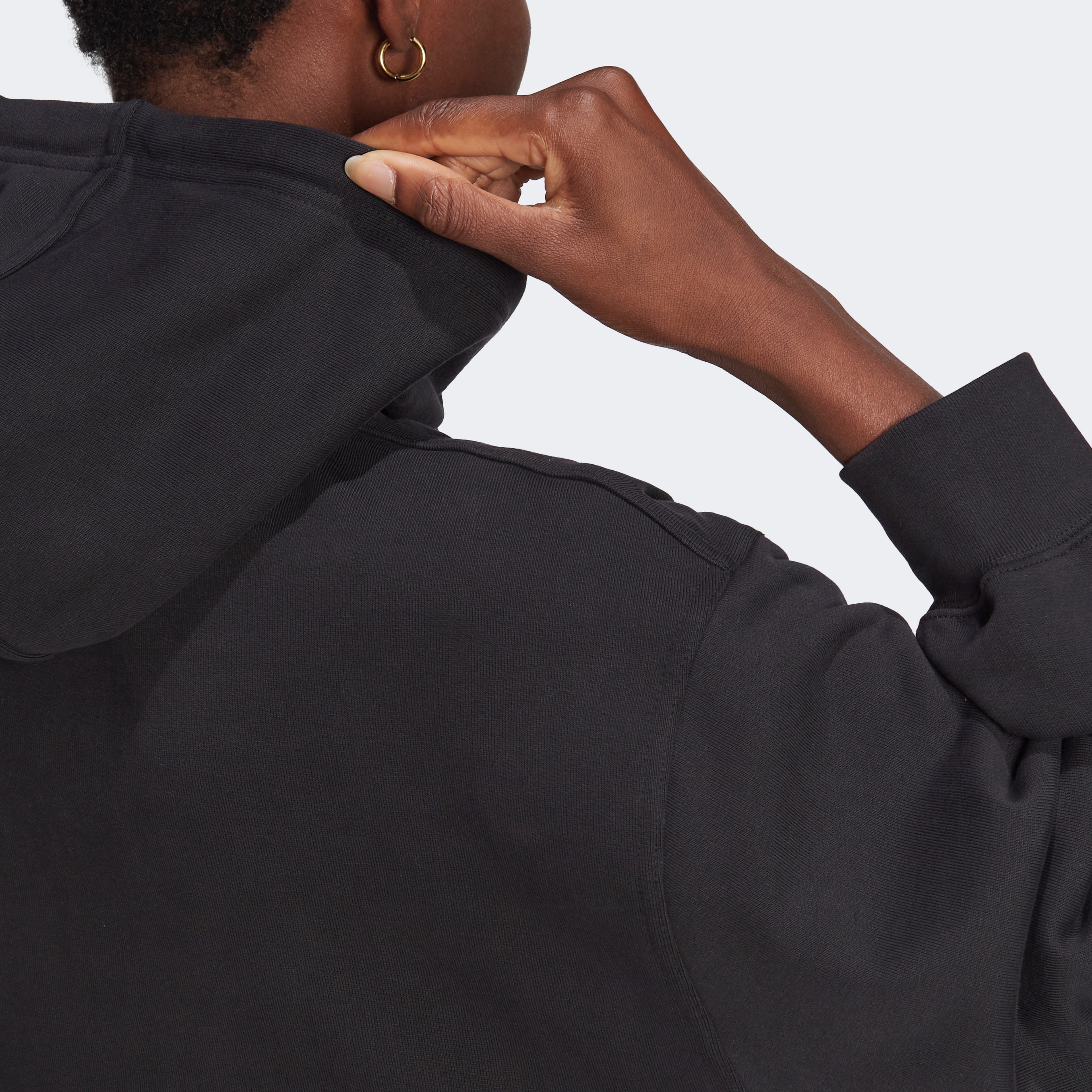 adidas Adicolor Oversize Kadın Siyah Hoodie