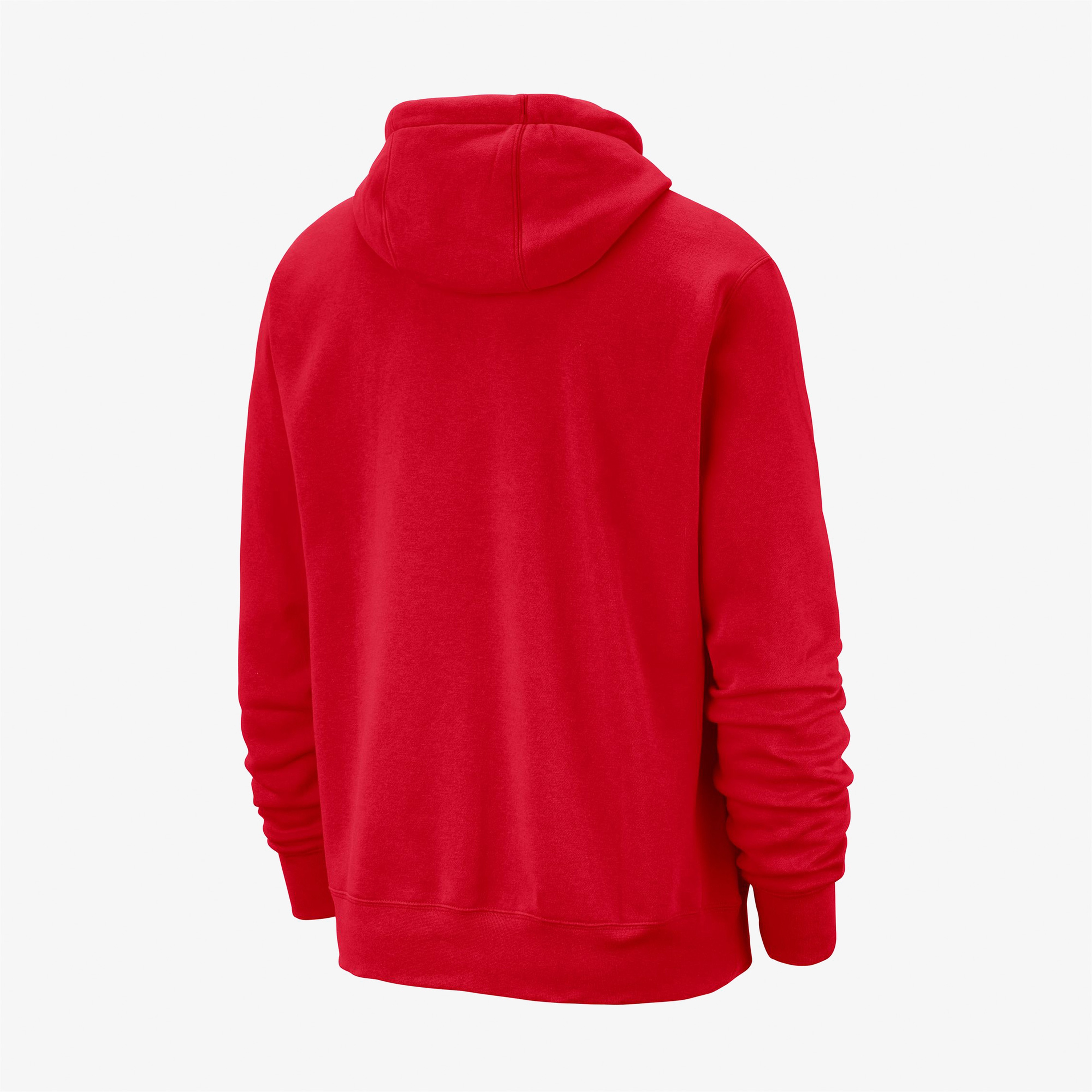 Nike Chicago Bulls Club NBA Erkek Kırmızı Hoodie