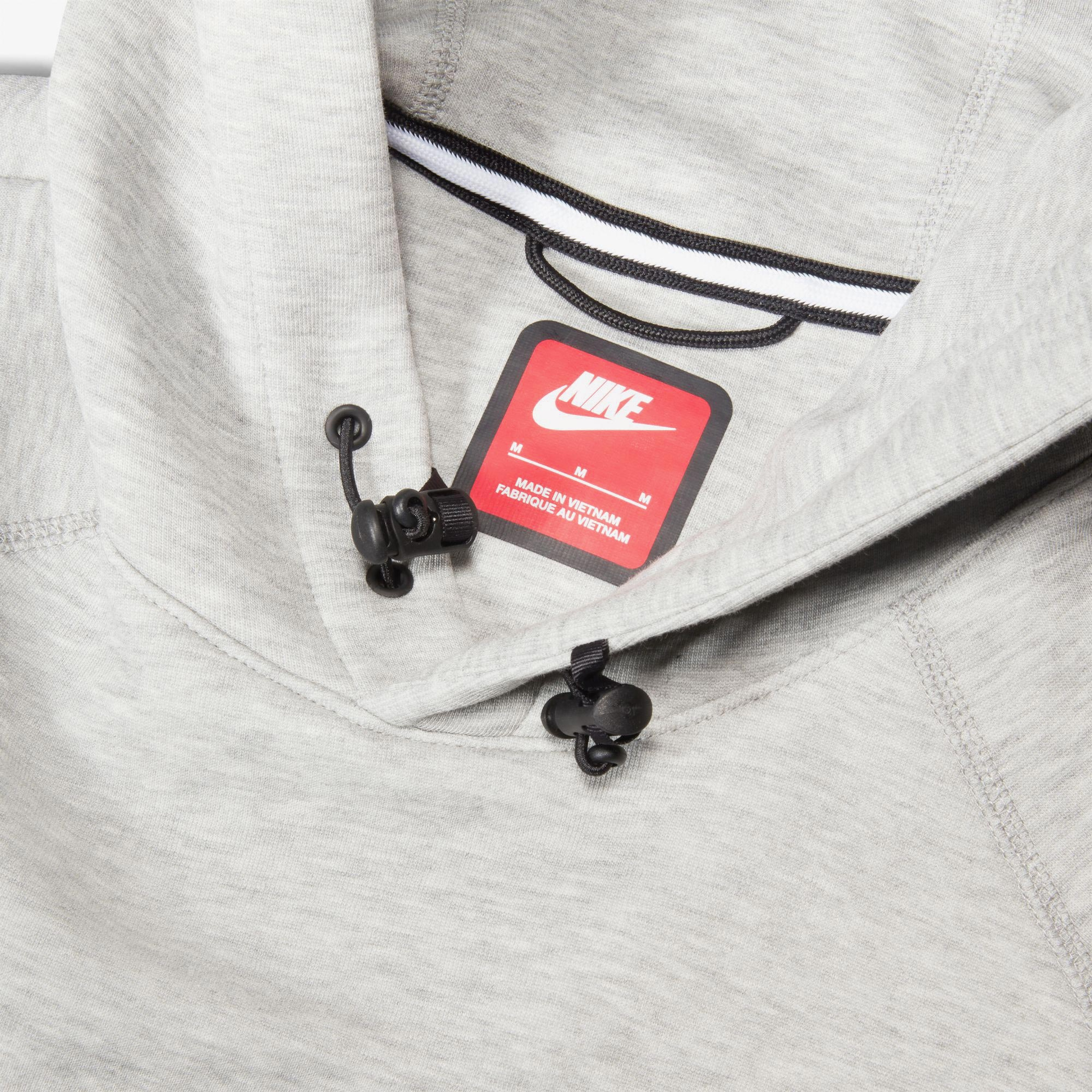 Nike Tech Fleece Pullover Erkek Gri Hoodie