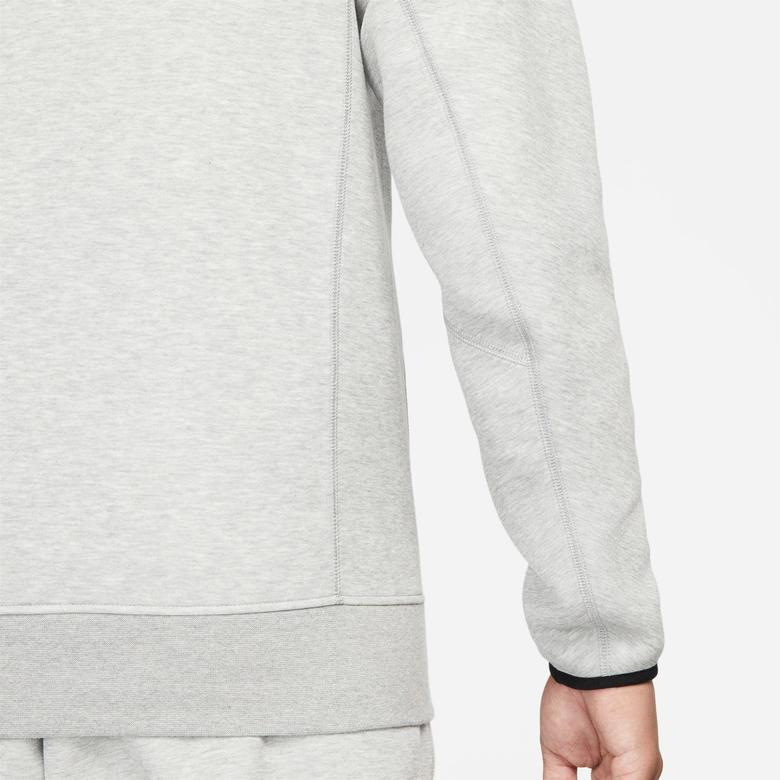 Nike Tech Fleece Pullover Erkek Gri Hoodie