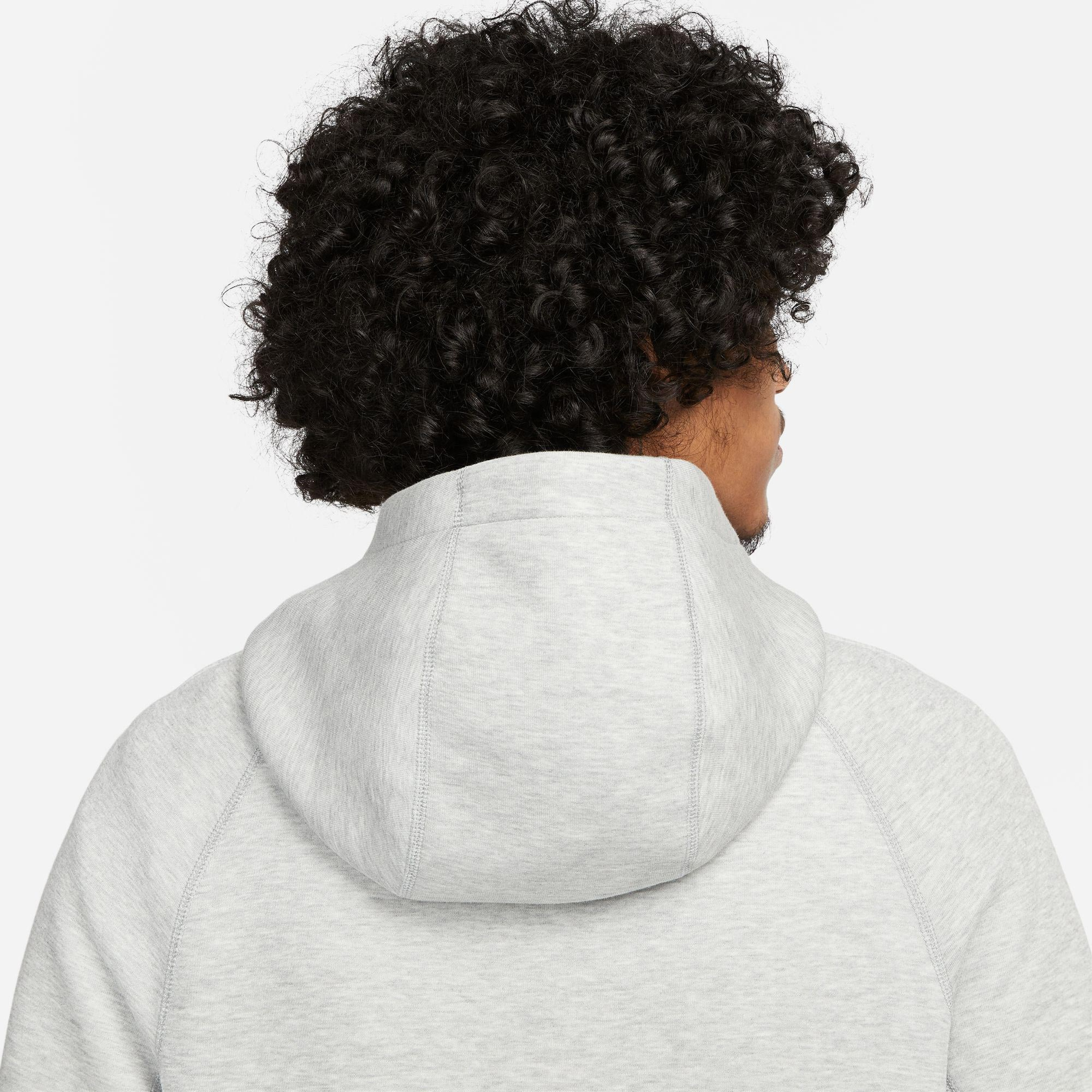 Nike Tech Fleece Pullover Erkek Gri Hoodie